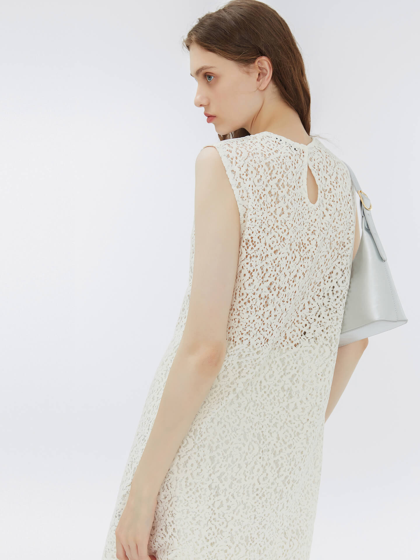 Round Neck Sleeveless A-line Dress