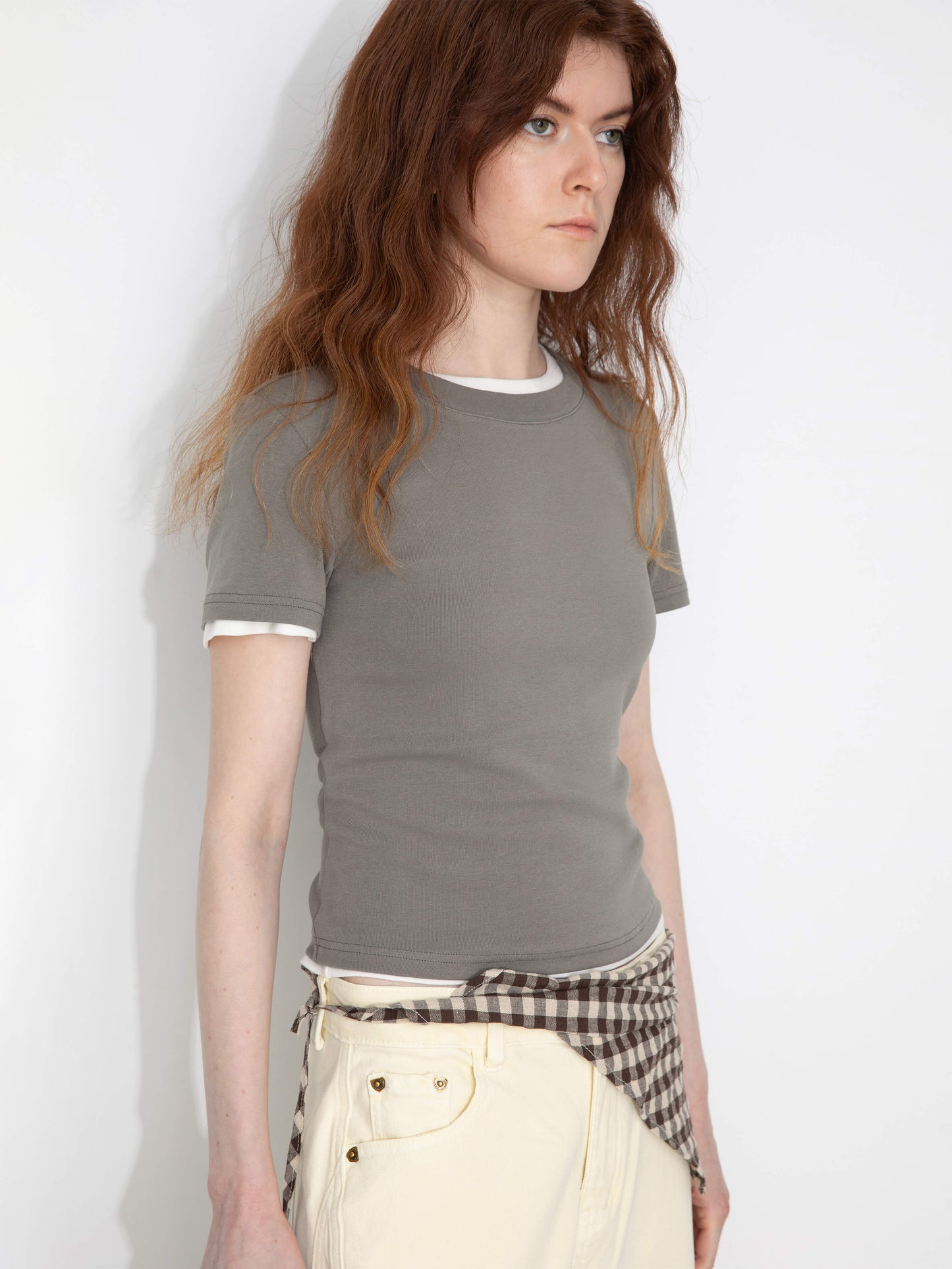 C BY CUBIC Crew Neck Short-Sleeve T-Shirt
