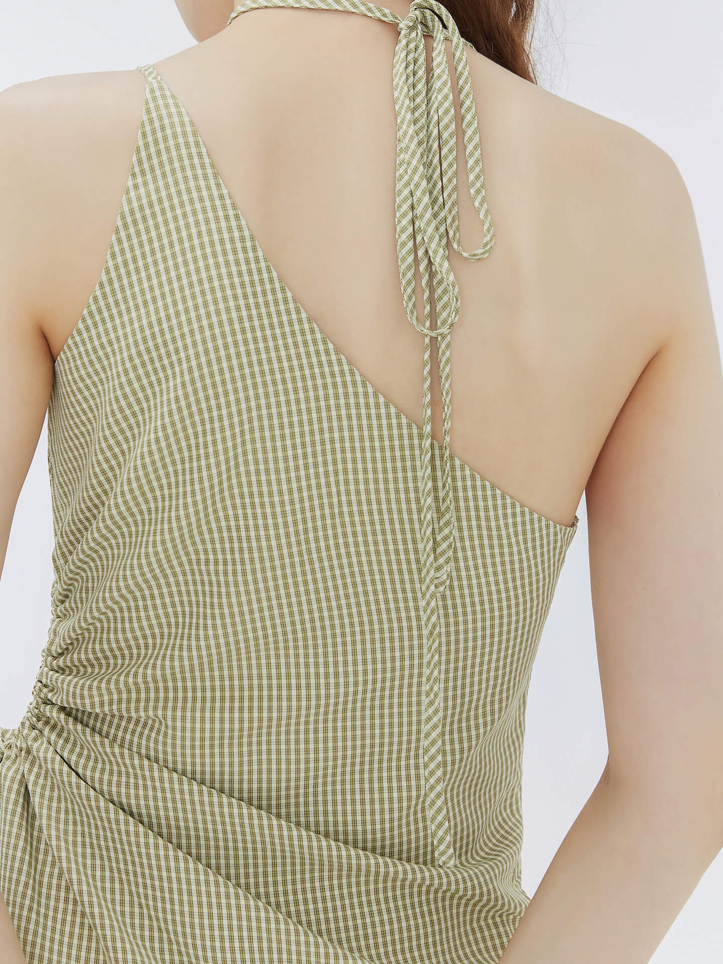 Striped Triple Strap Woven Midi Dress