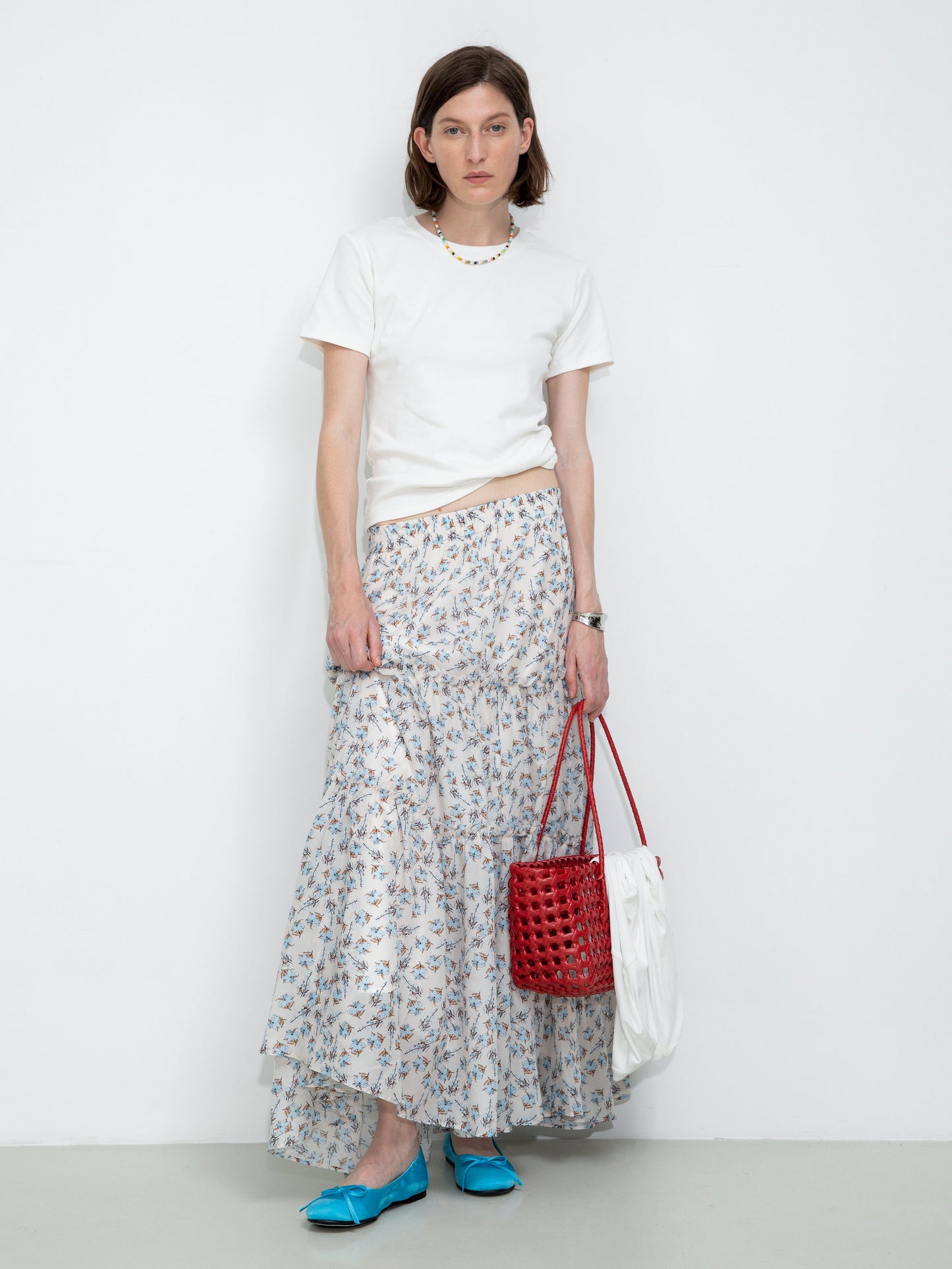 Floral Print Maxi Skirt