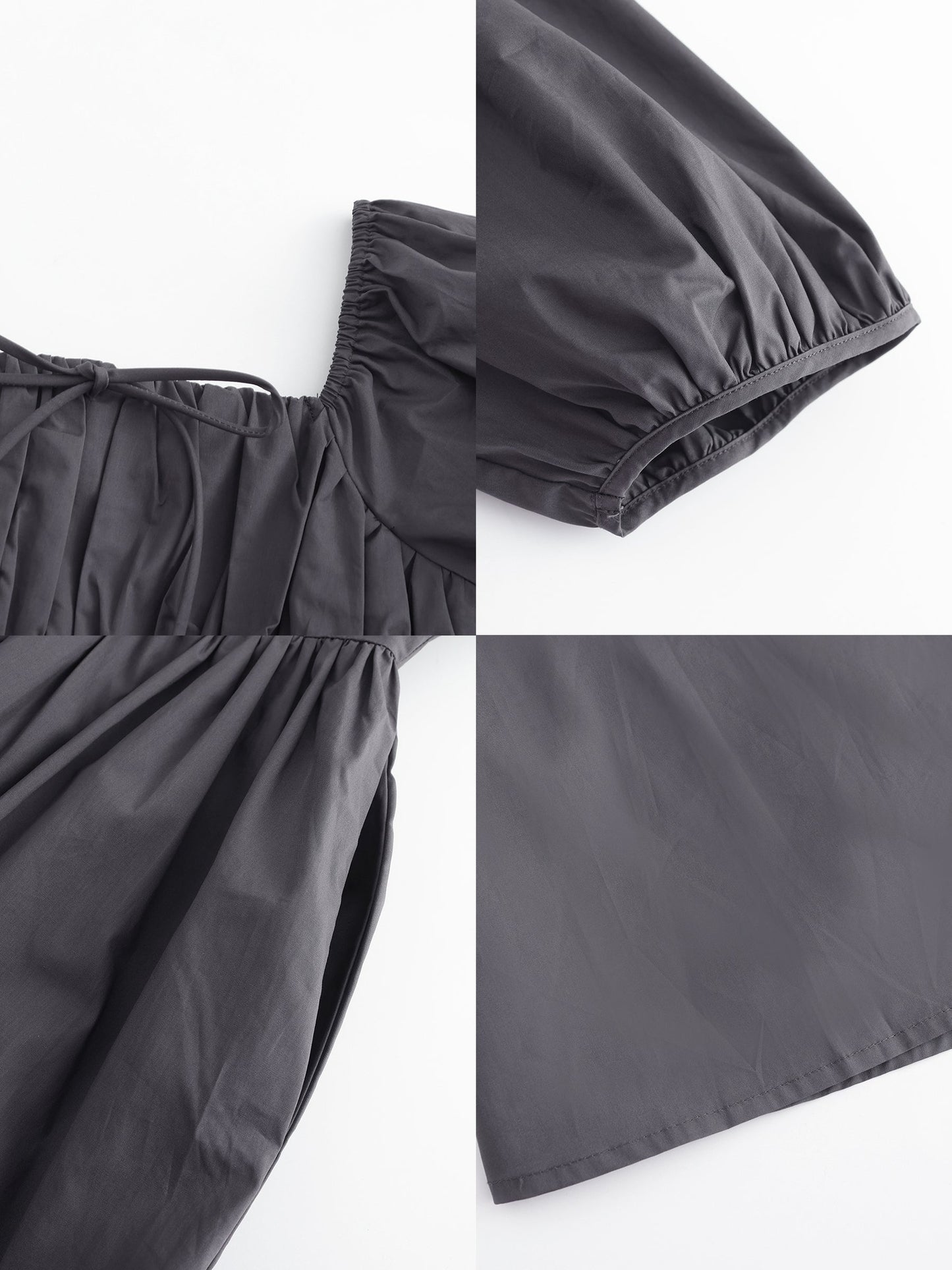 Puff Sleeve Retro Dress