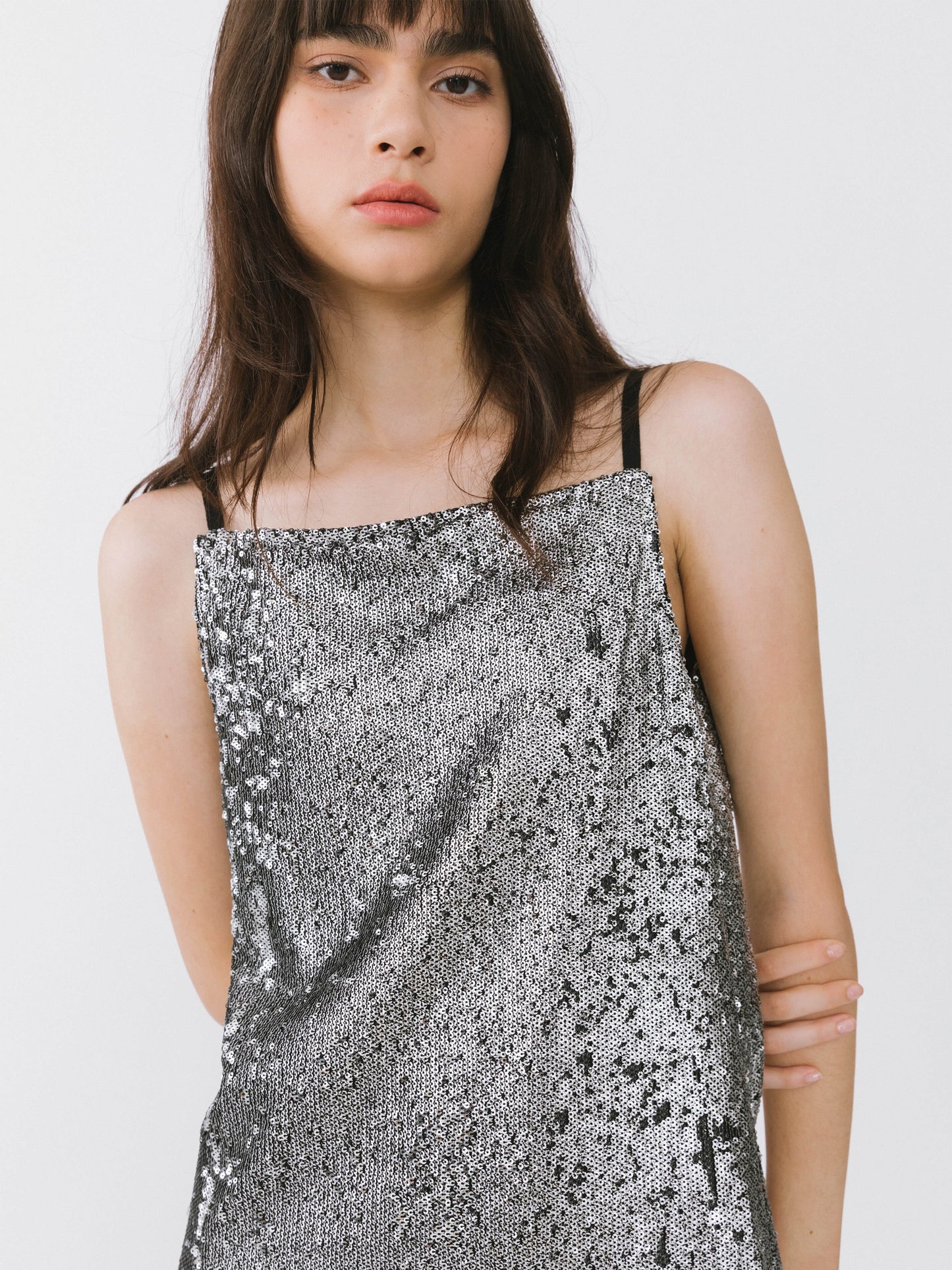 Silver Space Sling Dress