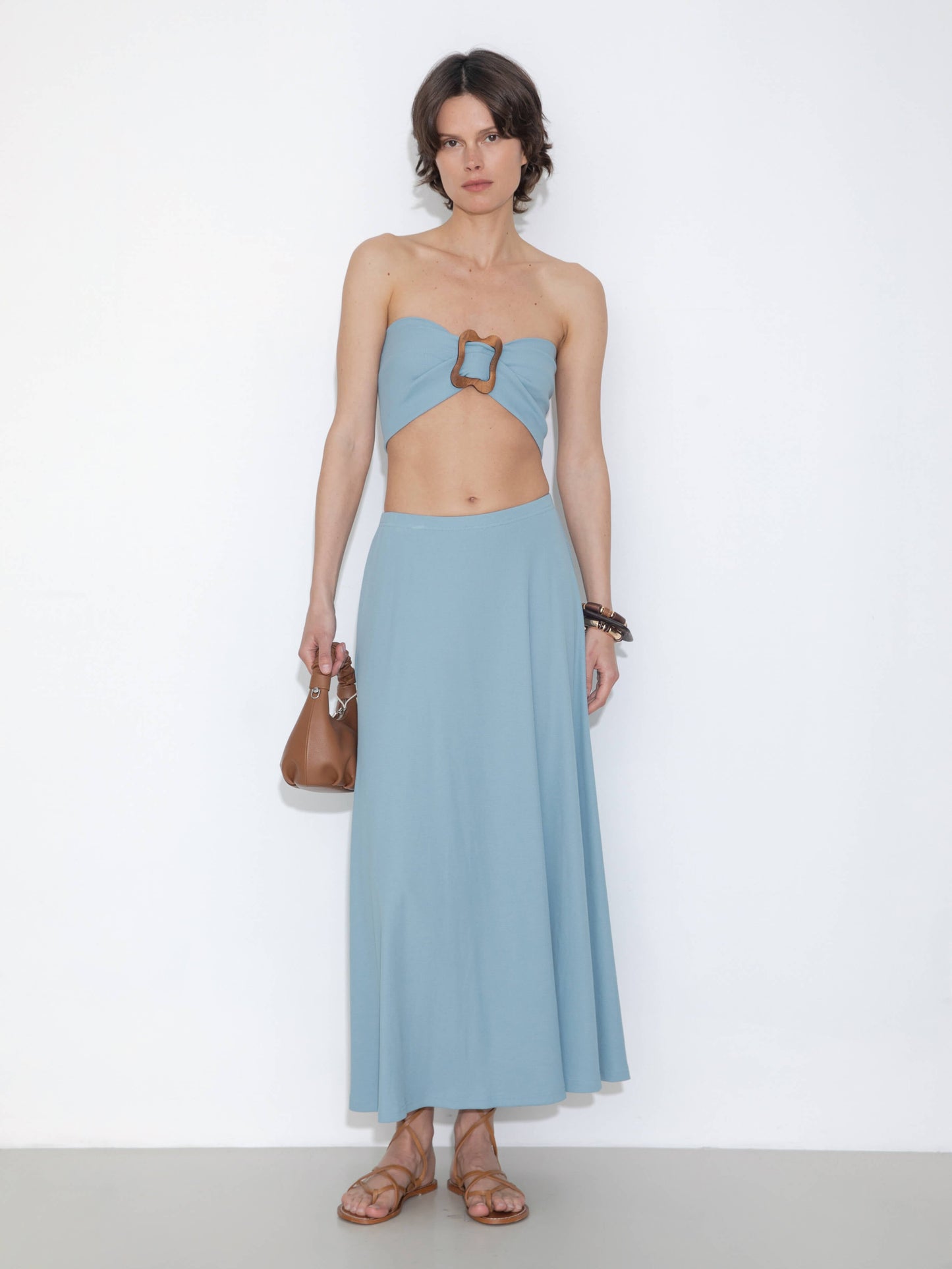 Convertible Strapless A-Line Dress & Skirt
