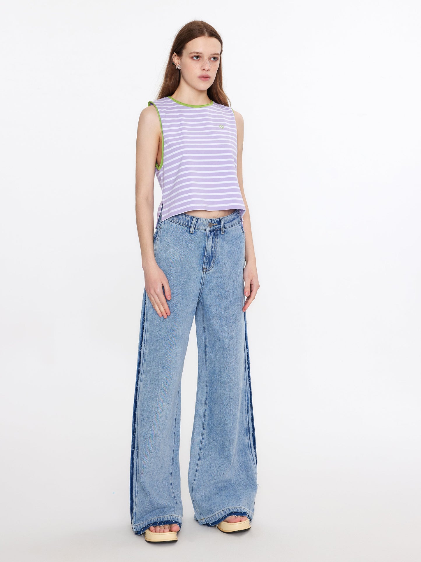 Striped Loose Fit Tank Top
