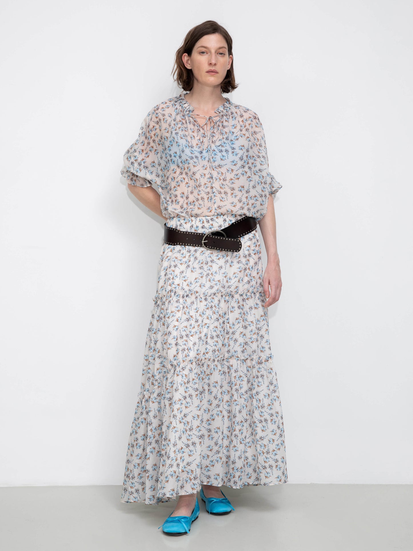 Floral Print Maxi Skirt