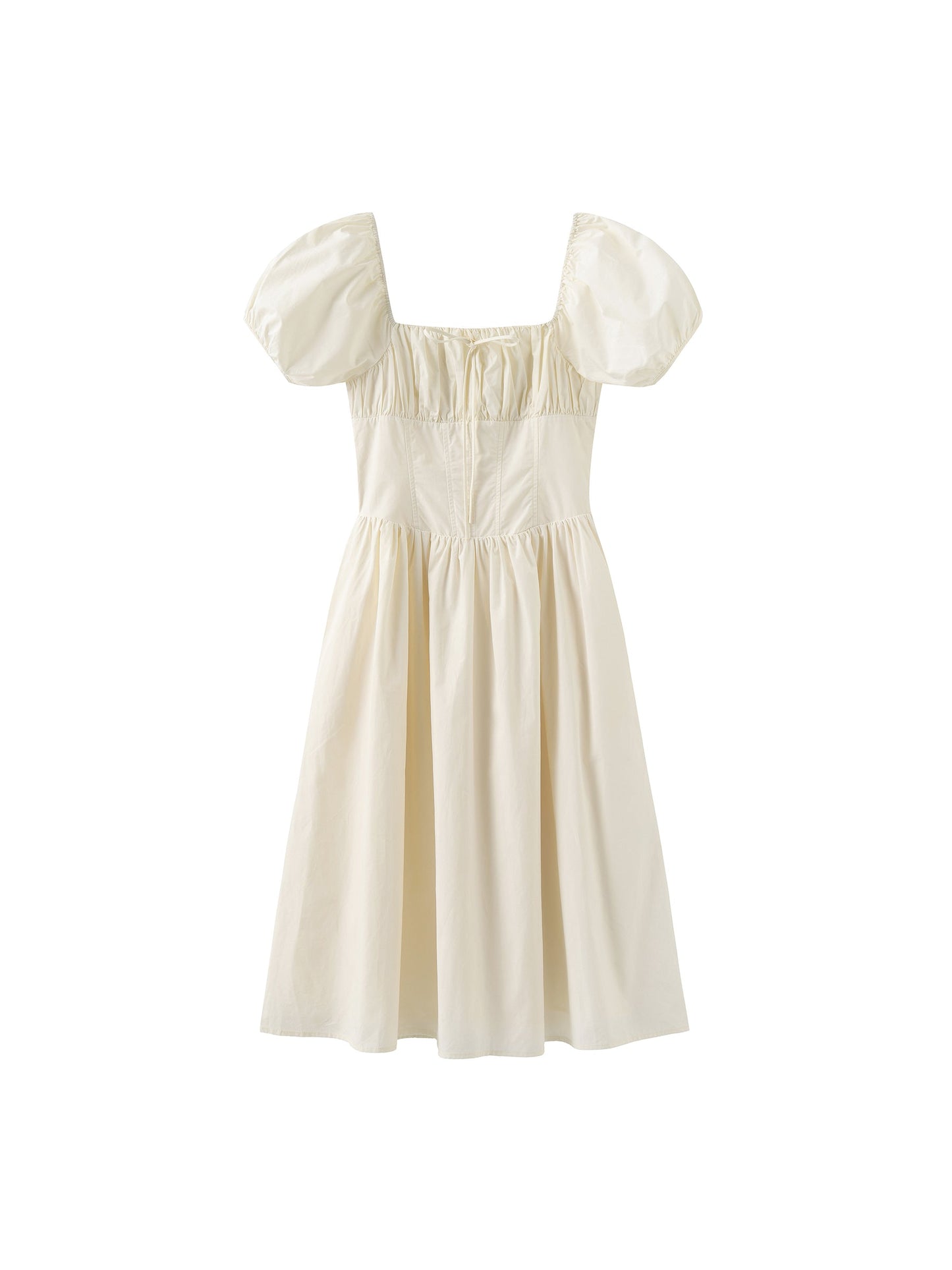 Puff Sleeve Retro Dress