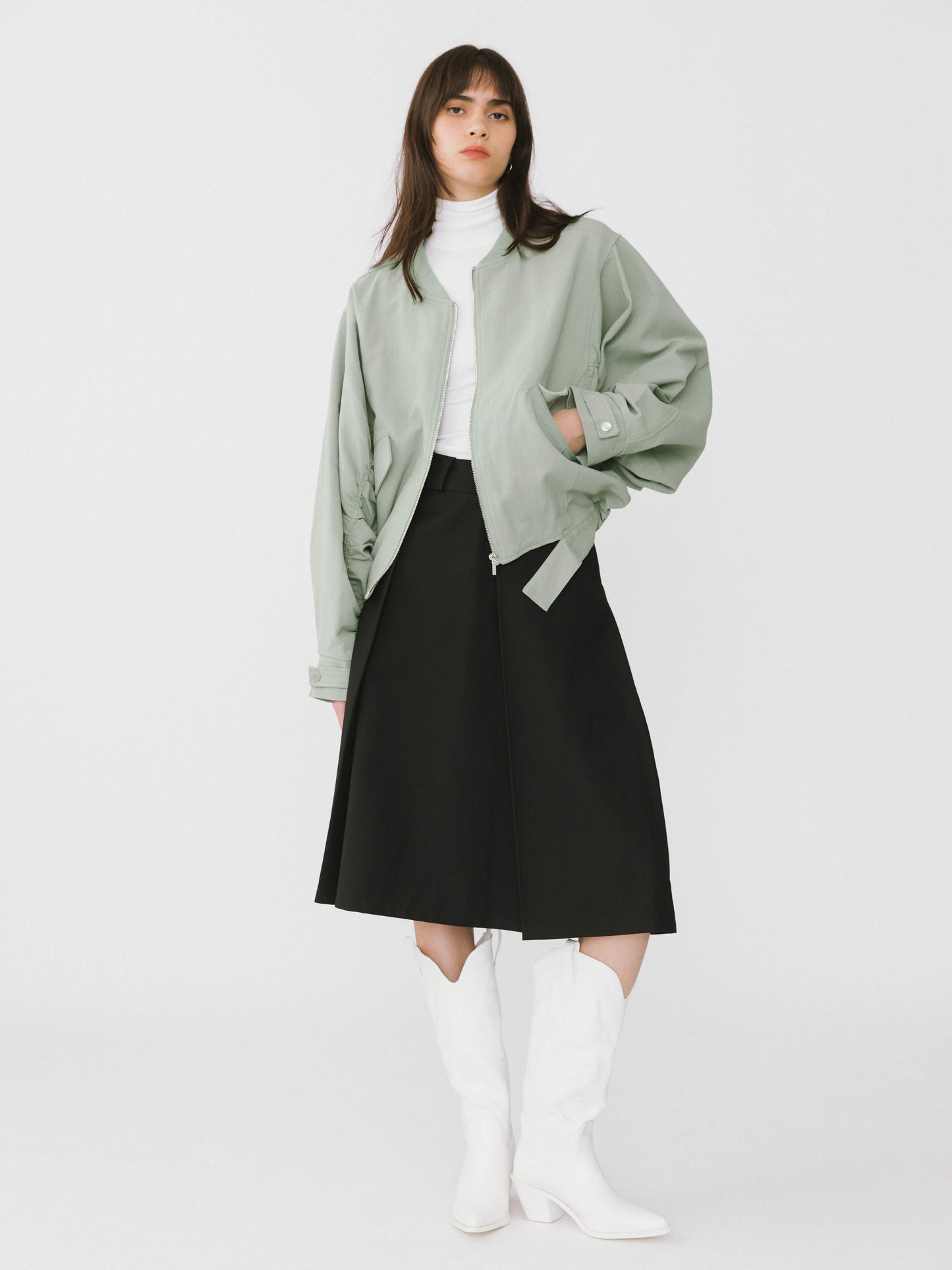 Mint Bomber Jacket