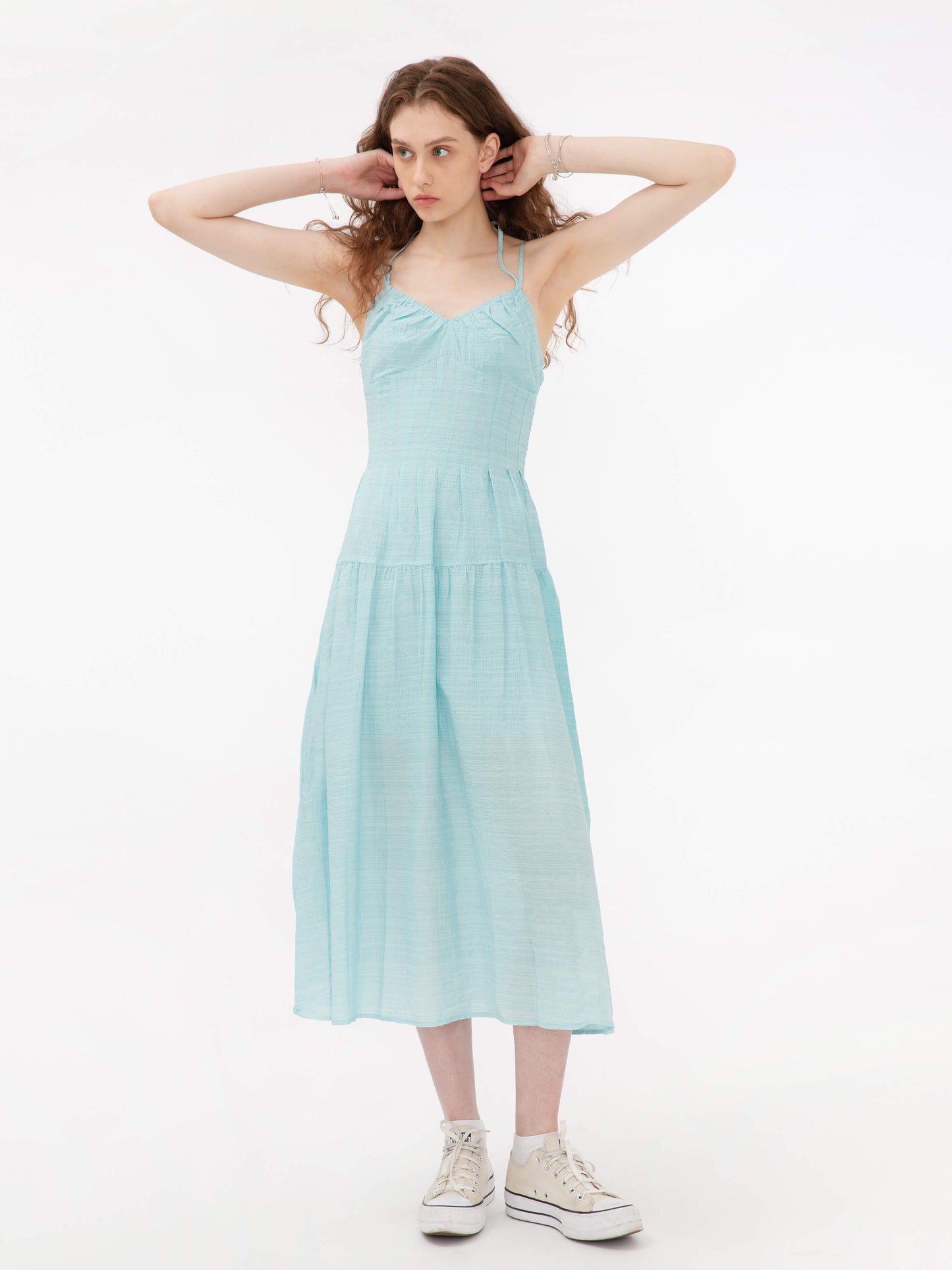 Sweetheart Sheer Midi Dress