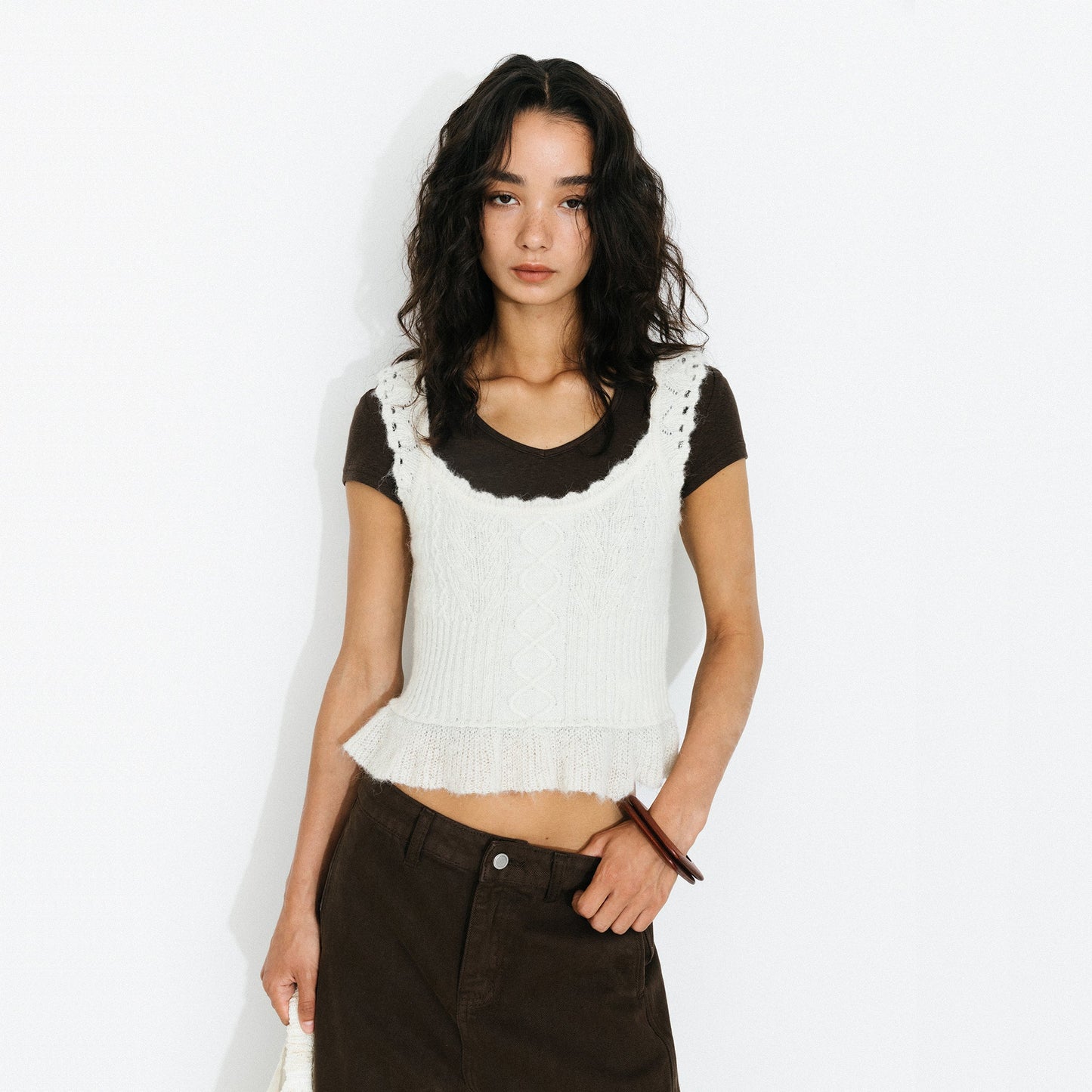 Crochet Knit Cami Top