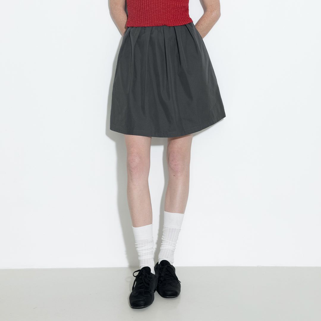 A-line Skirt with Cotton blend