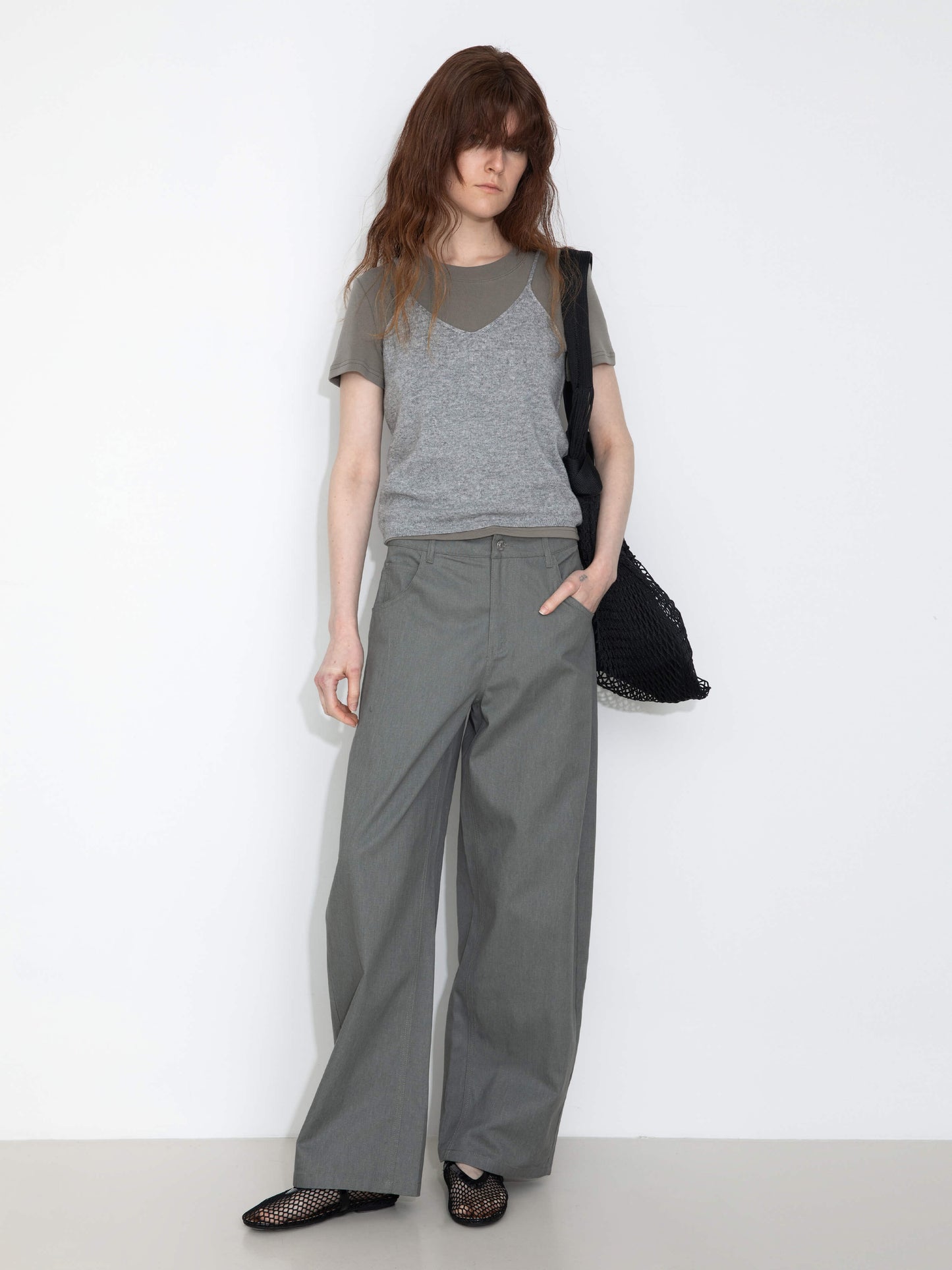 100% Cotton Draped Oversized Wide-Leg Casual Pants