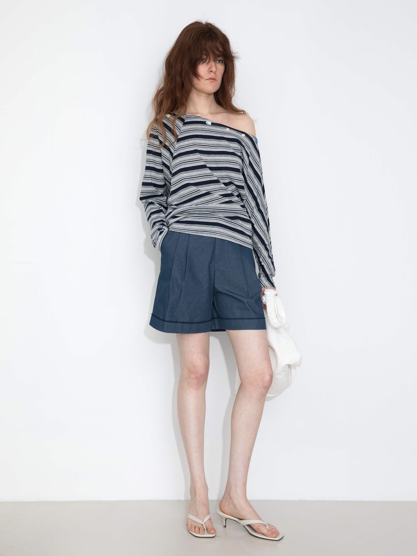 Pleated Wide-Leg Shorts