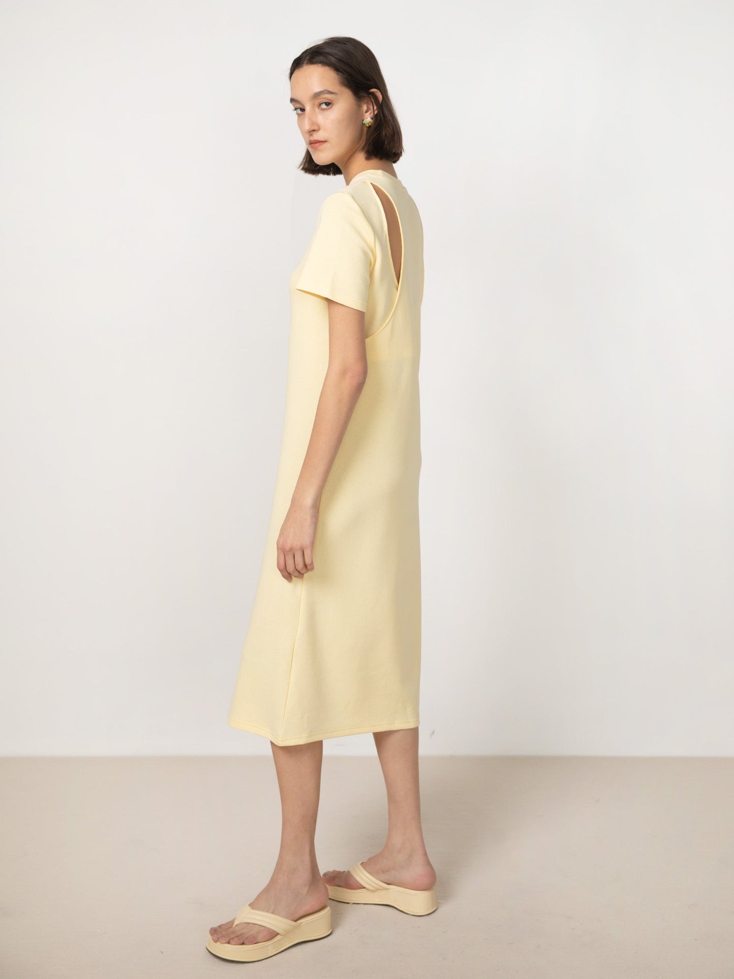 Back Cut Out Jersey Dress