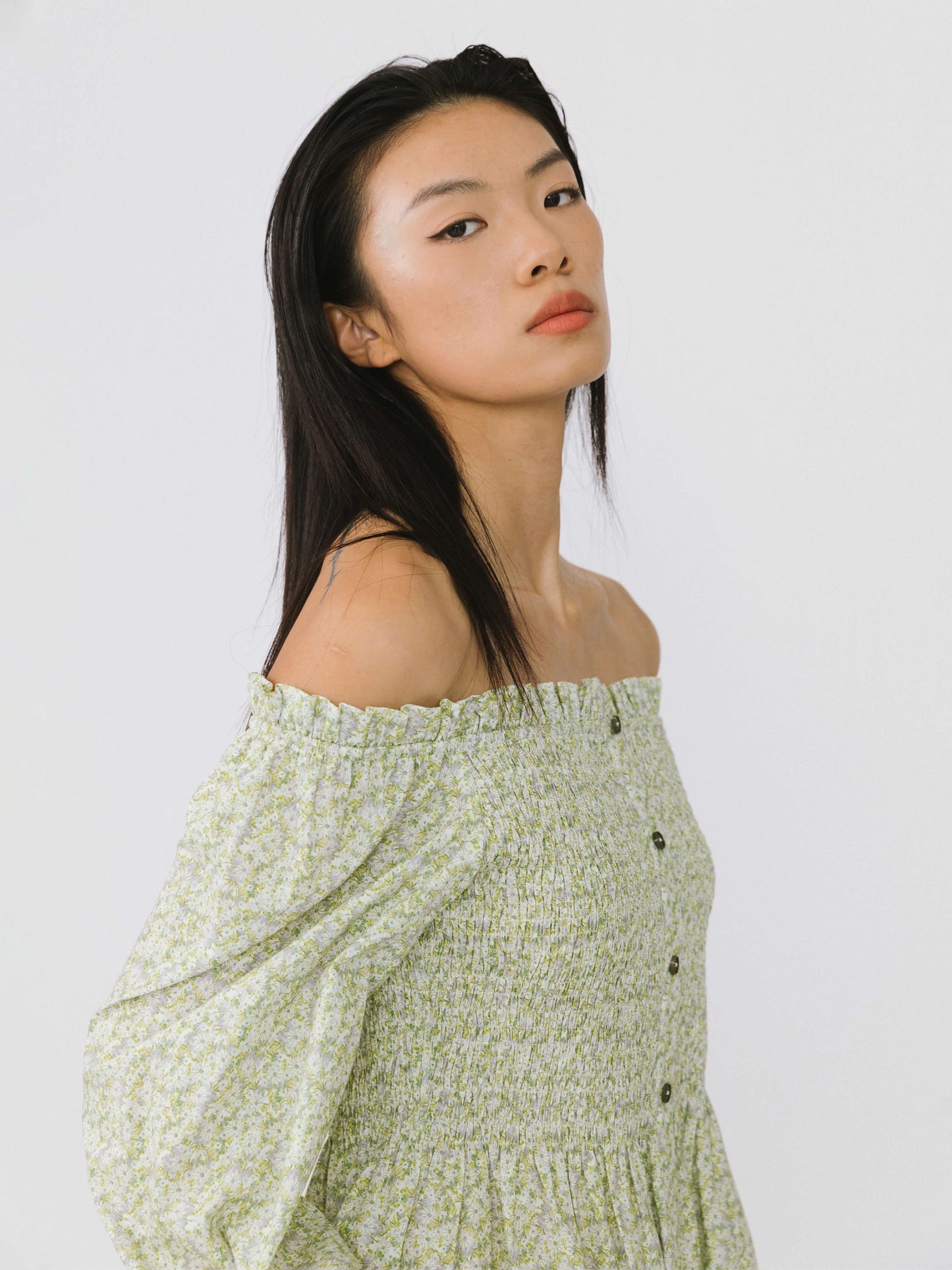 Ruffled Off-Shoulder Blouse