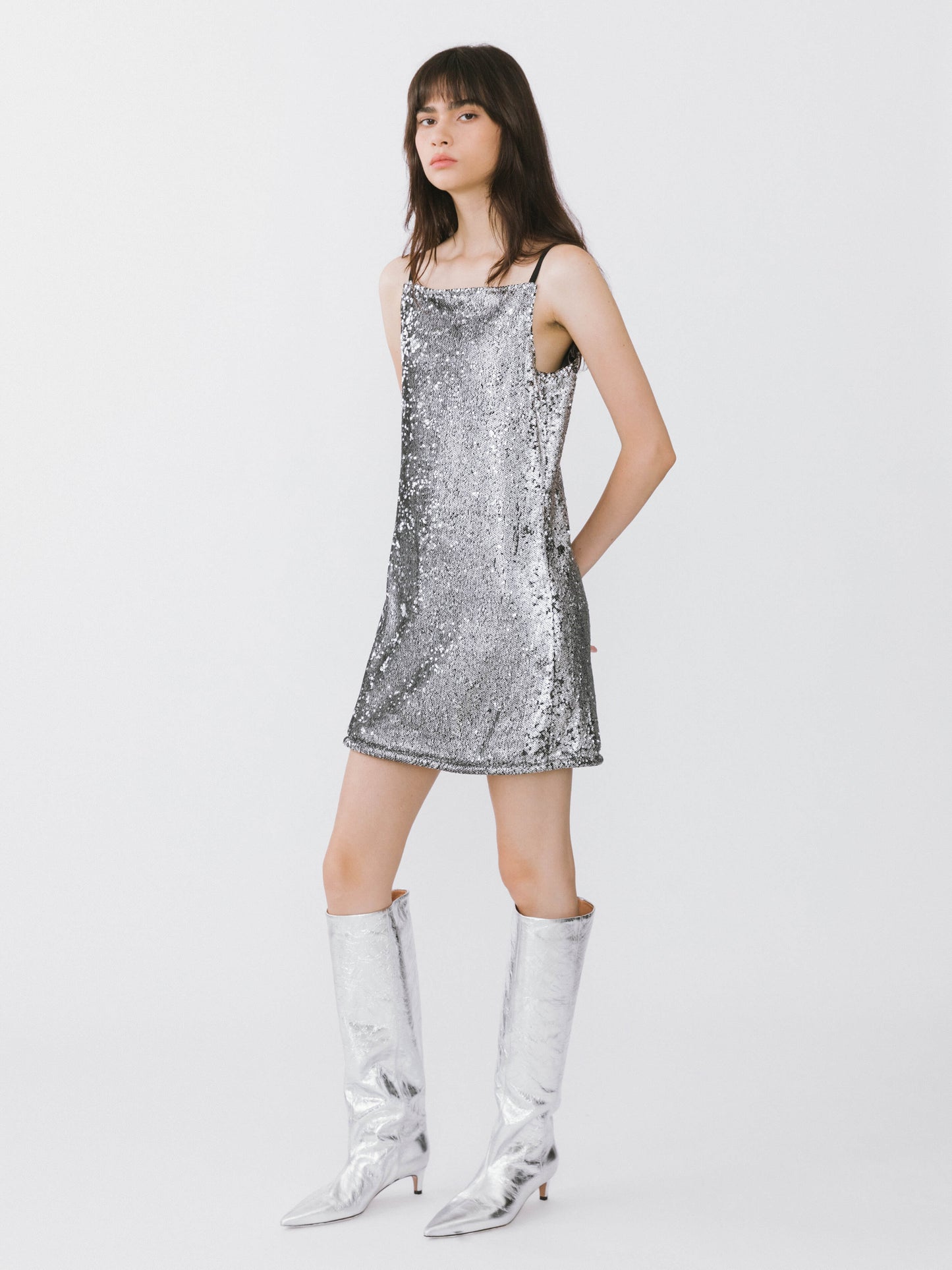 Silver Space Sling Dress