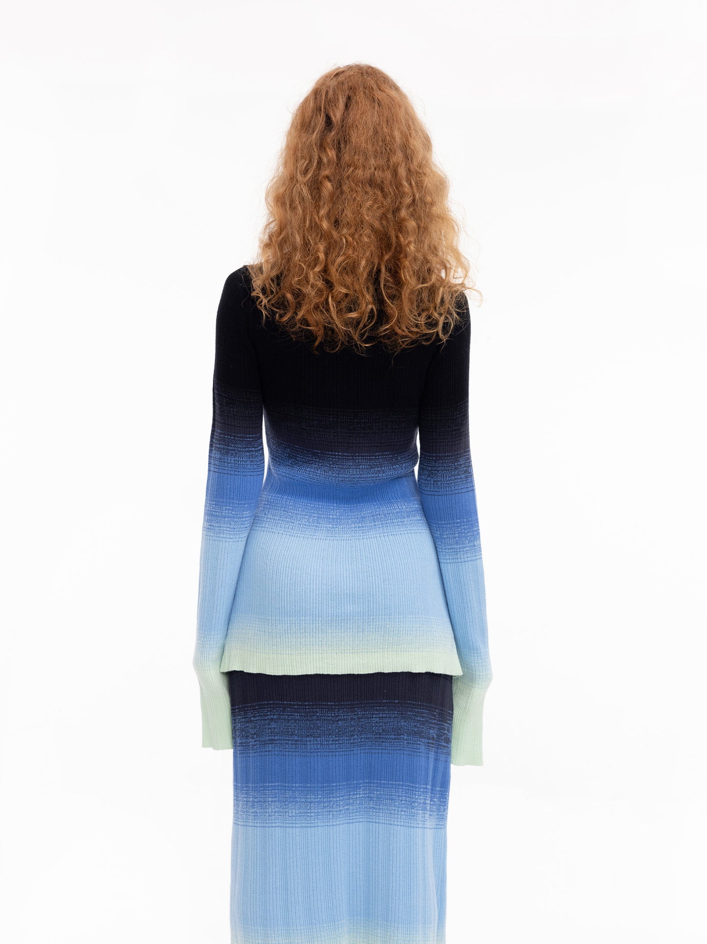 Gradient Coloured Thin Cardigan