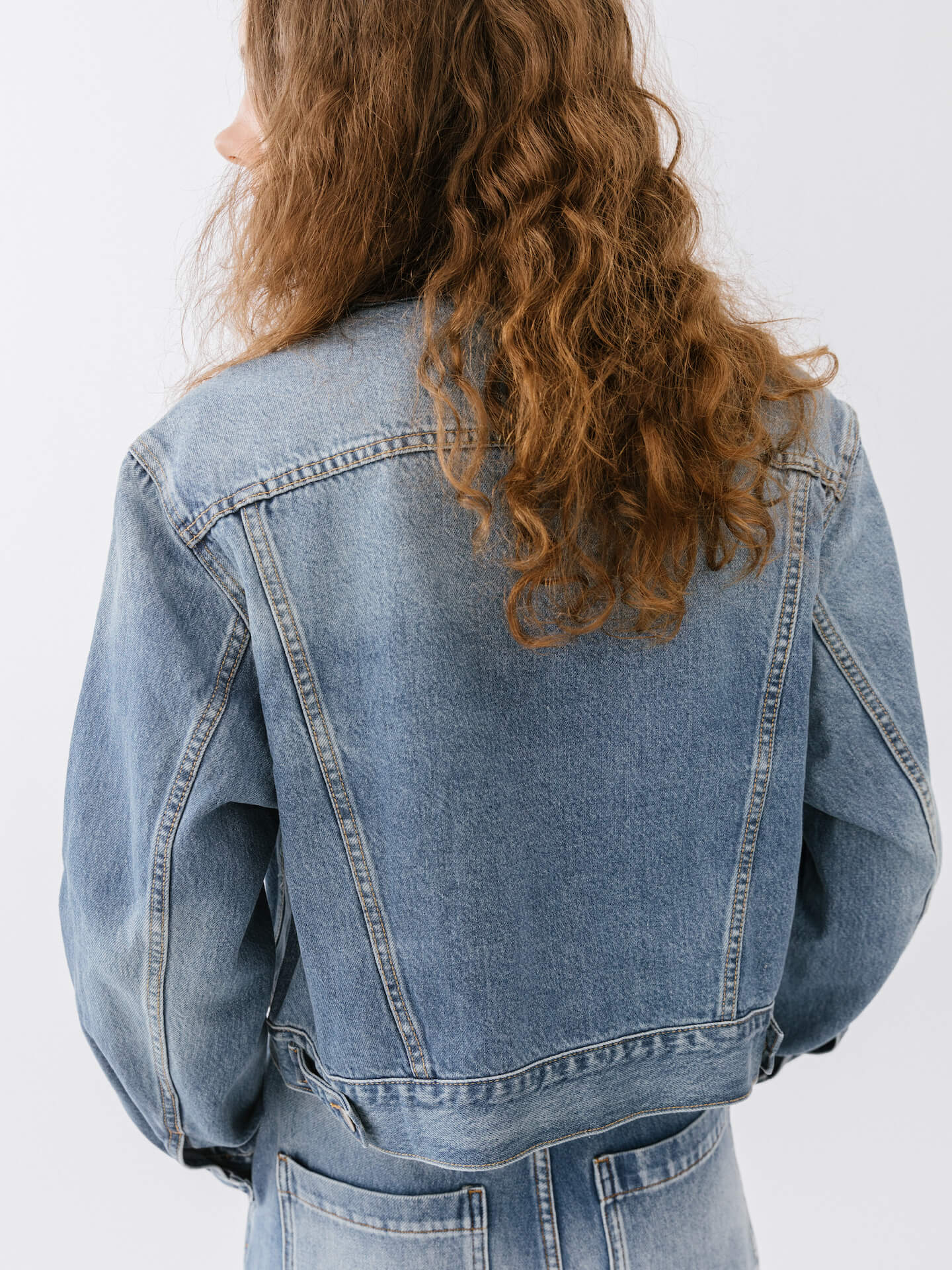 Light Blue Short Denim Jacket
