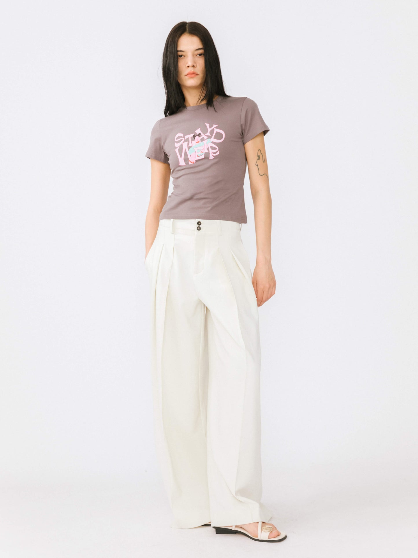 "Stay Weird" Printed T-Shirt