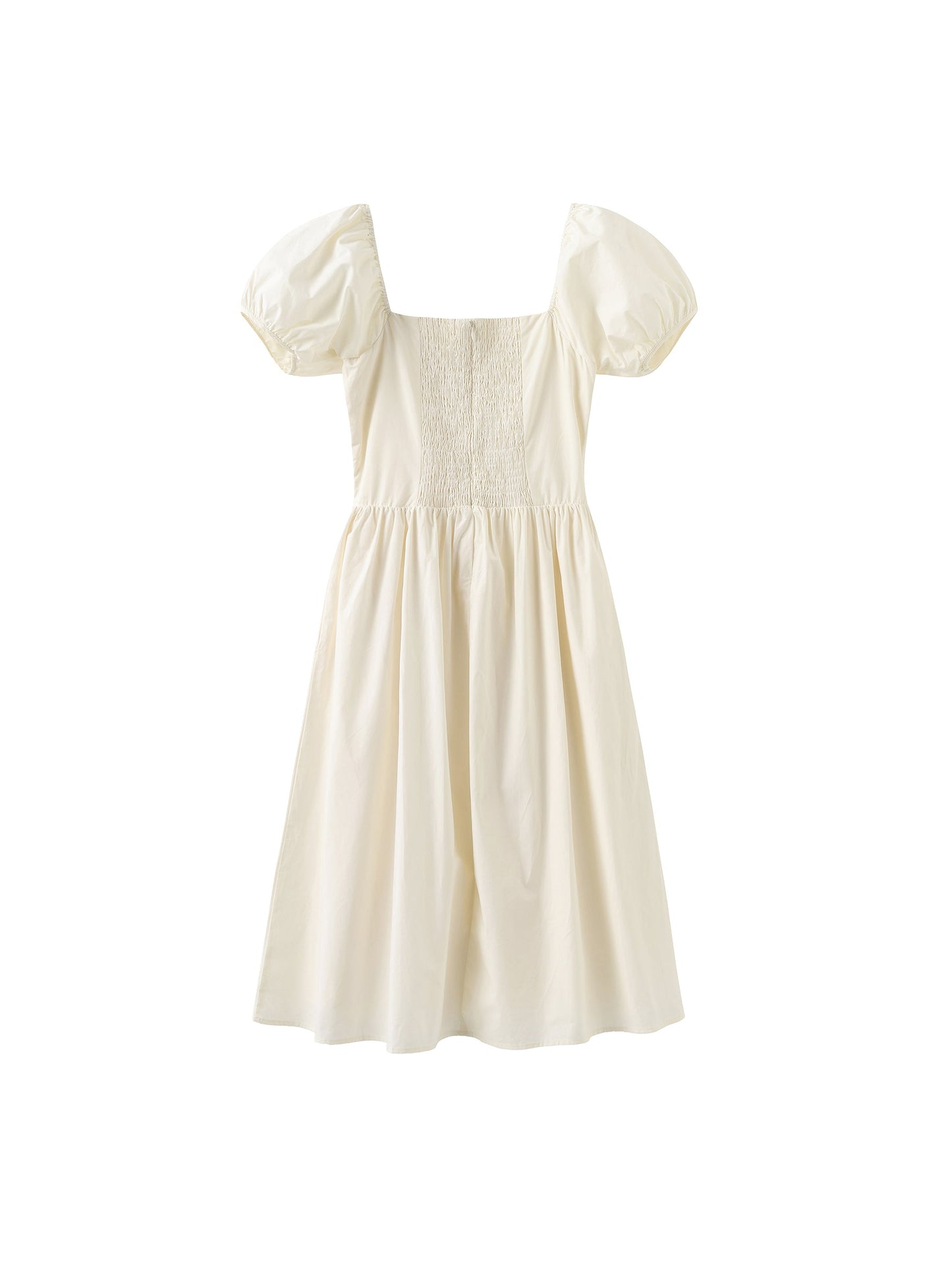 Puff Sleeve Retro Dress