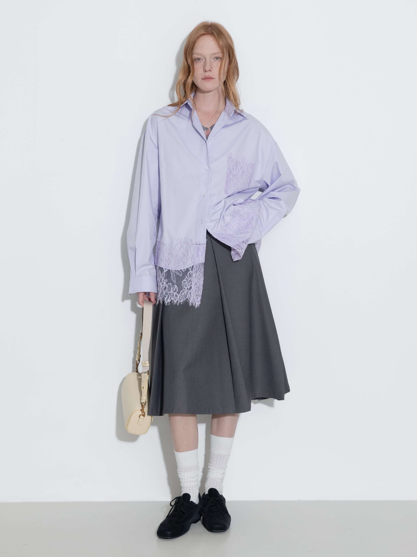 Lace Panel Shirt