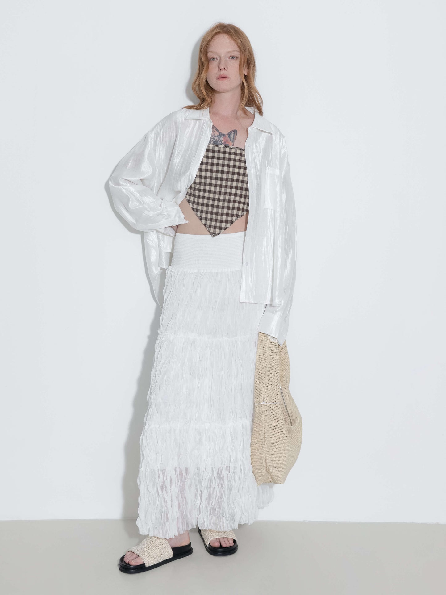Lace Patchwork Loose Long Sleeves Shirt