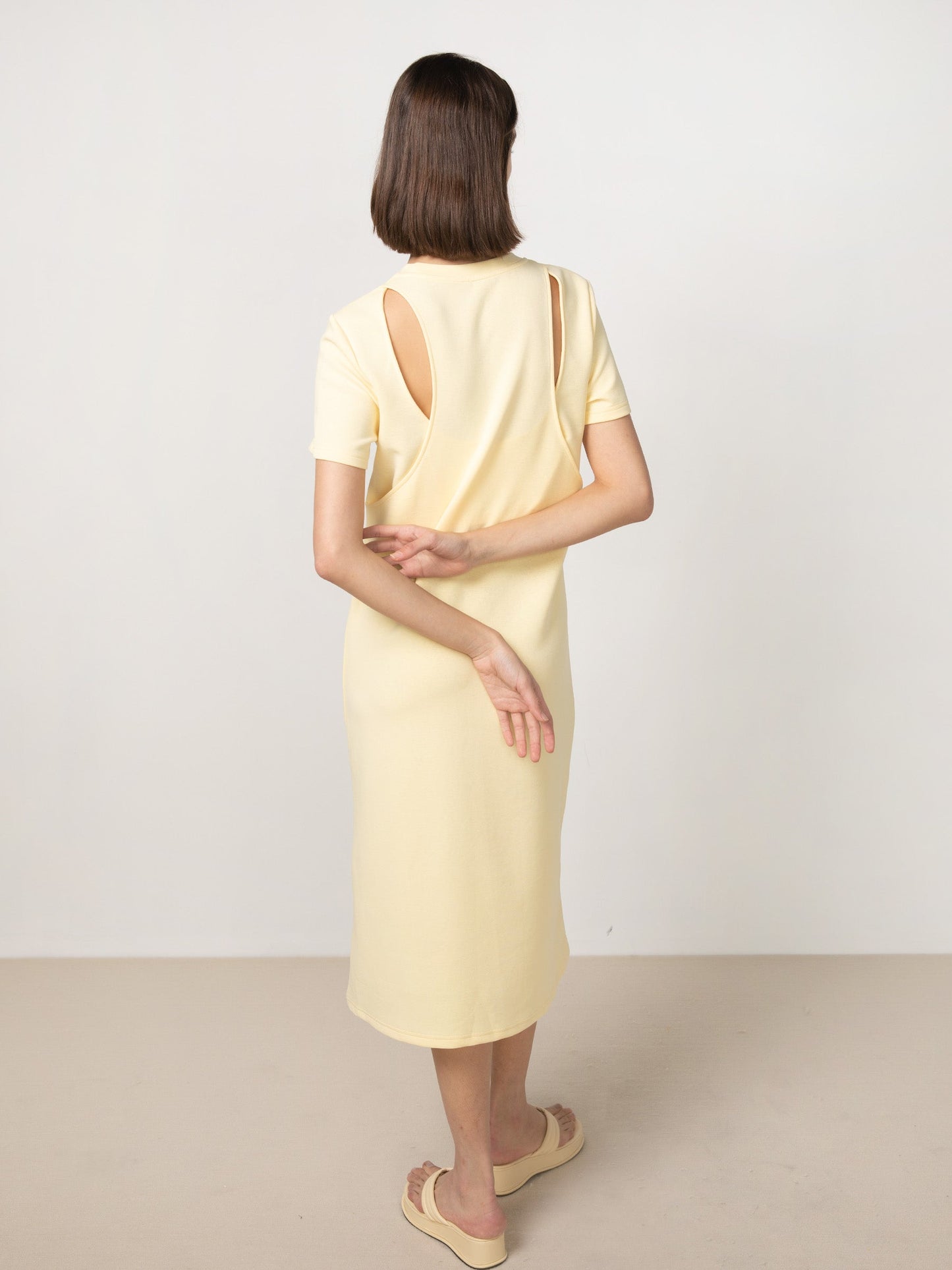 Back Cut Out Jersey Dress