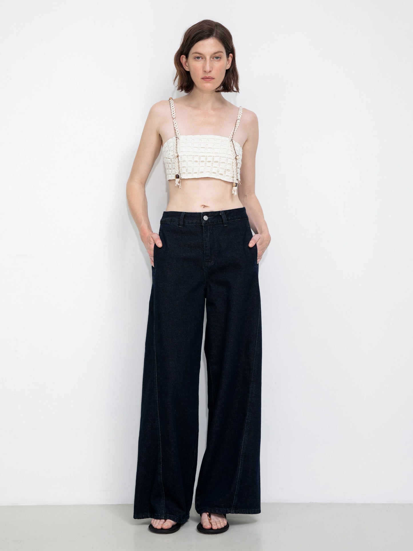 Cut-Out Cropped Bandeau Cami