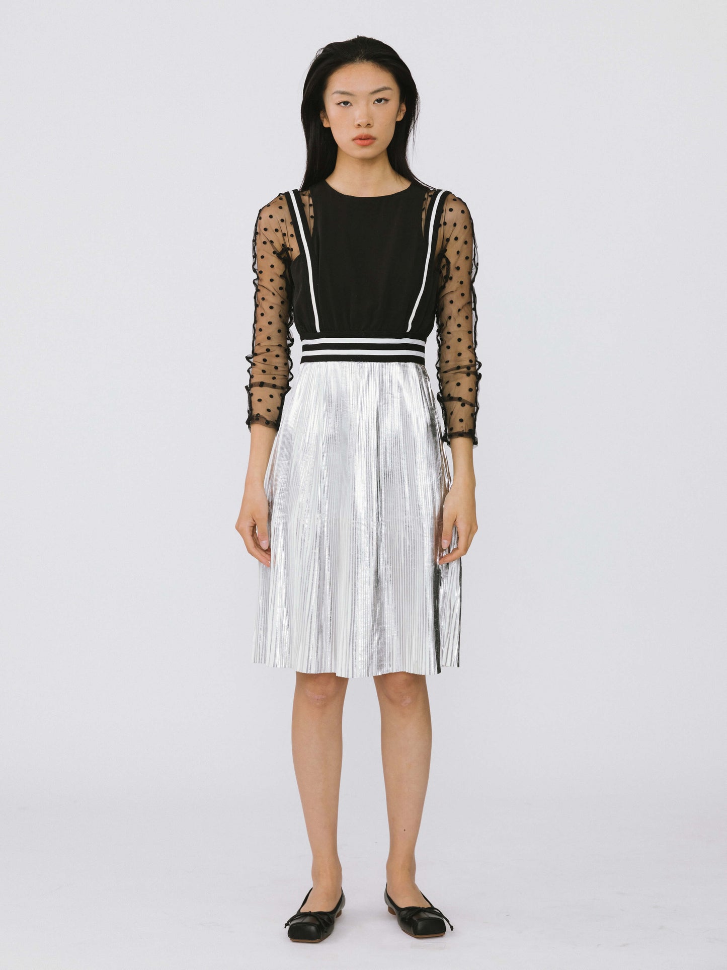 Lace and Metallic Dress