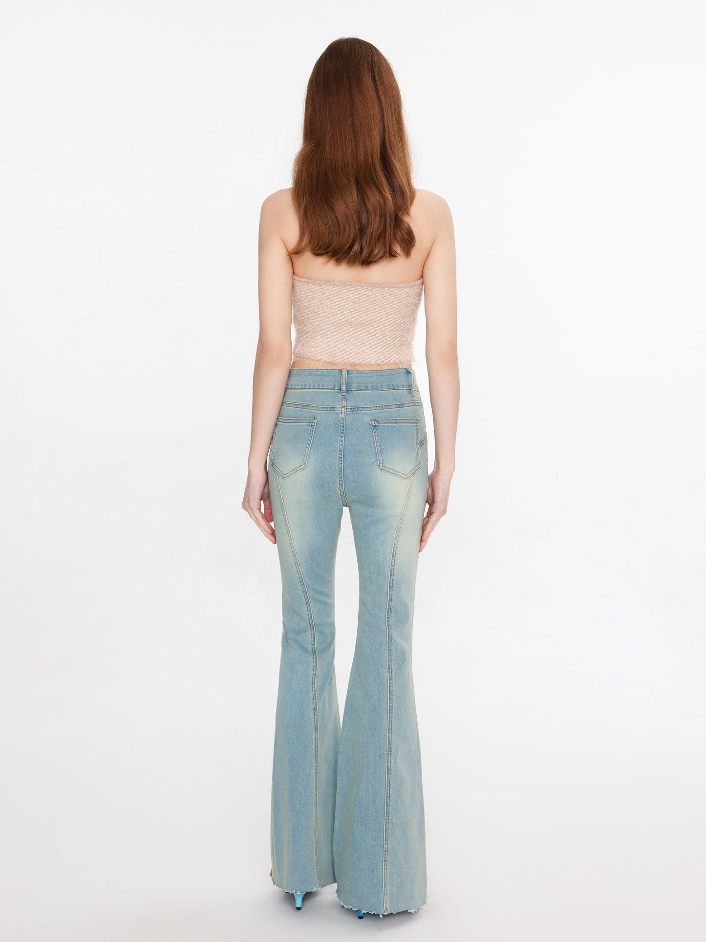 Thin Knit Cropped Halter Top