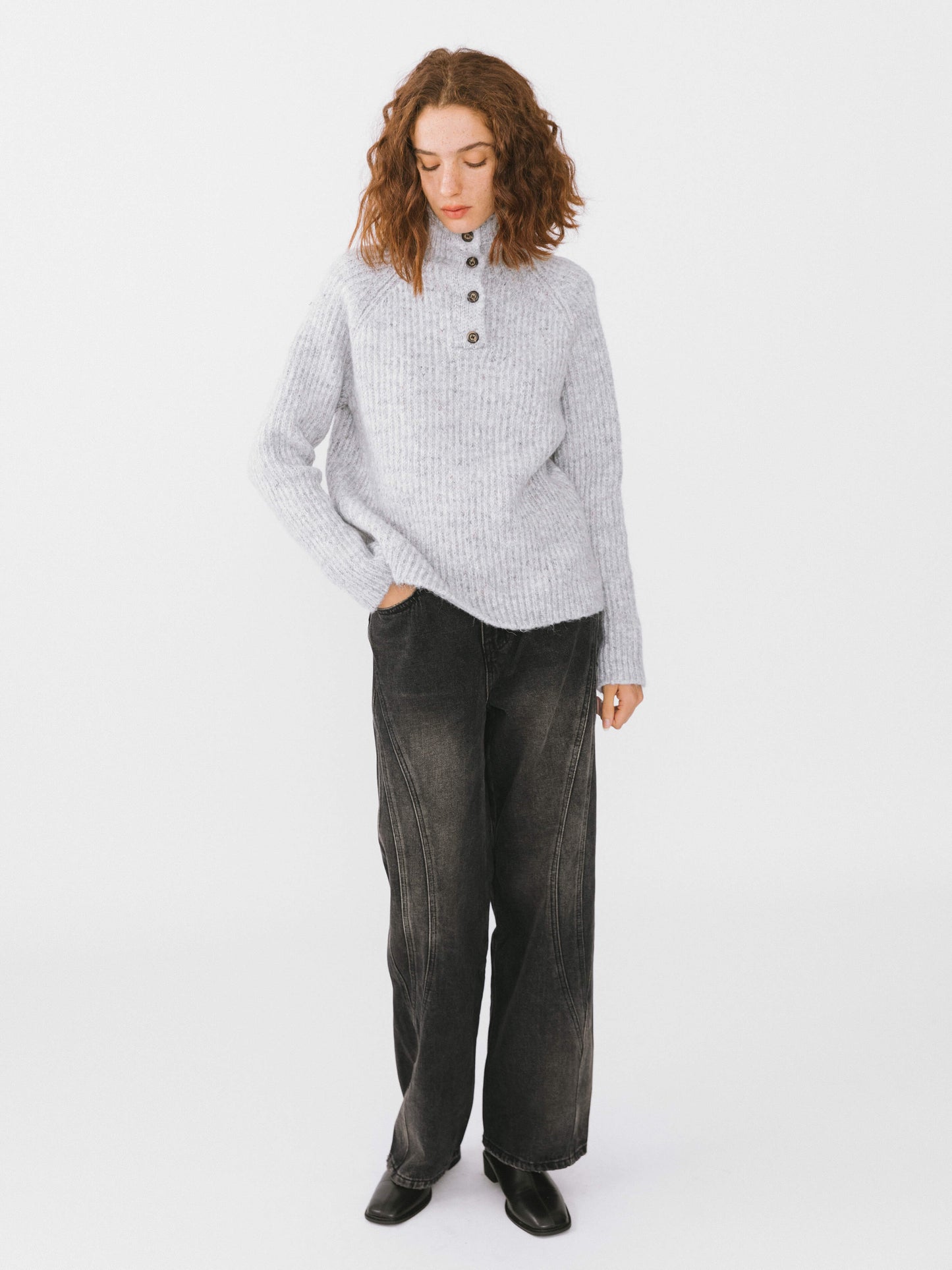 Vintage Style Straight leg Denim Jeans