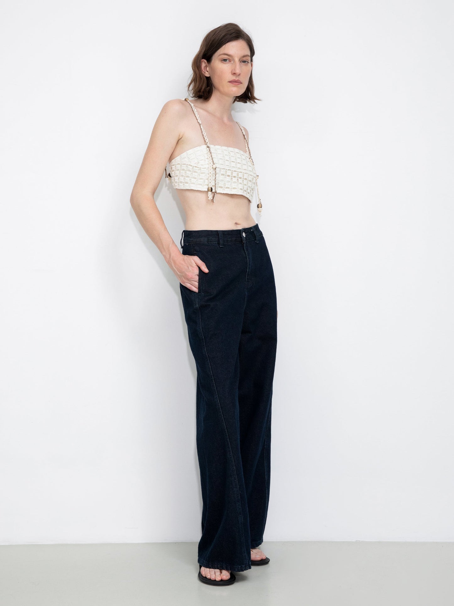 Cut-Out Cropped Bandeau Cami