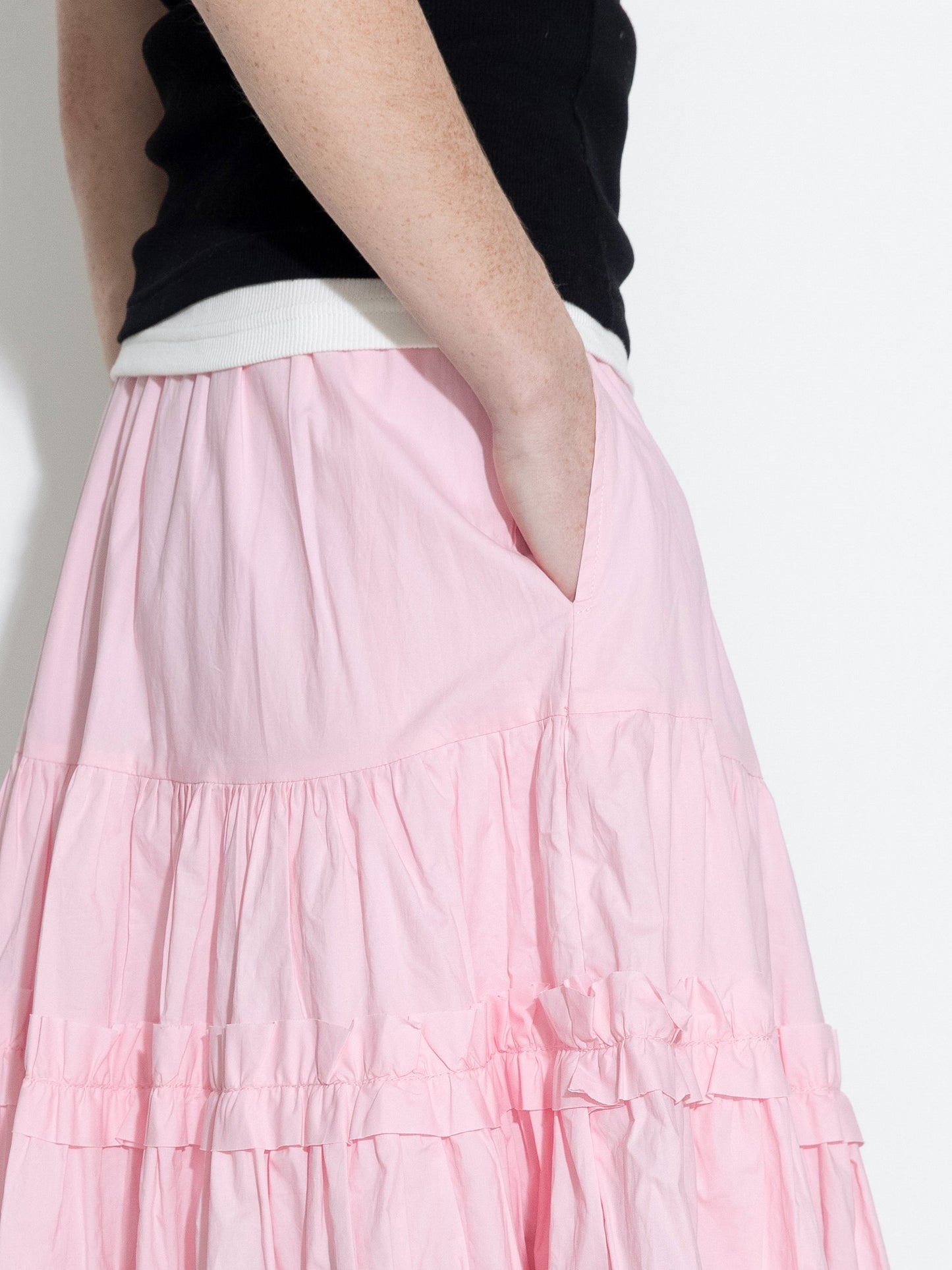 Pure Cotton Ruffle Cake Skirt