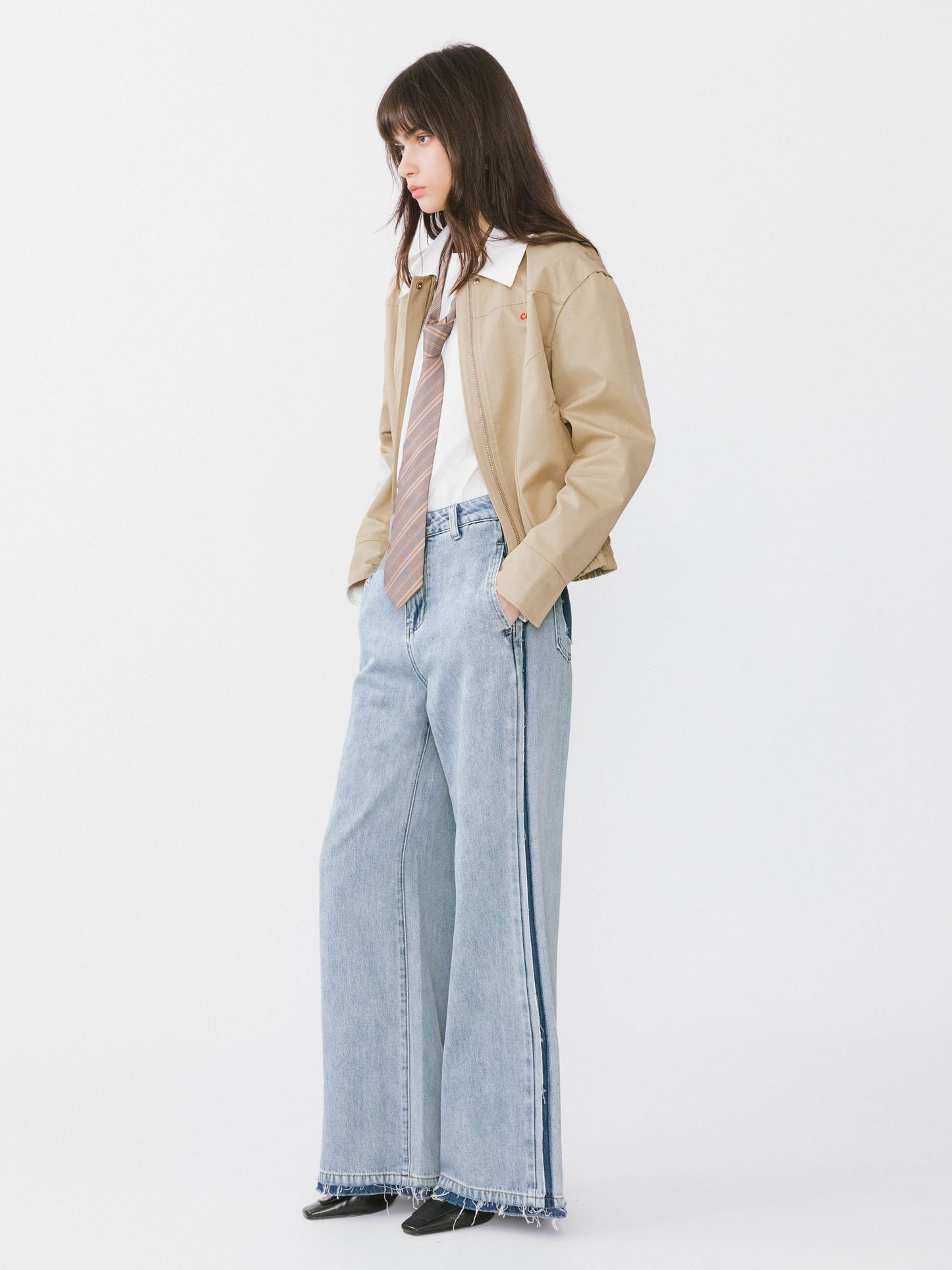 High Waist Barrel Leg Jeans