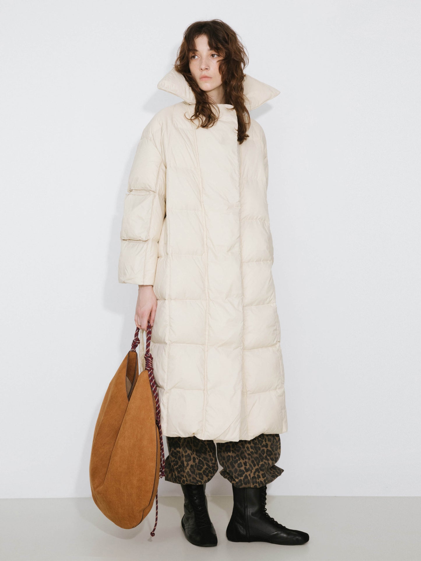 Long Boxy Down Coat