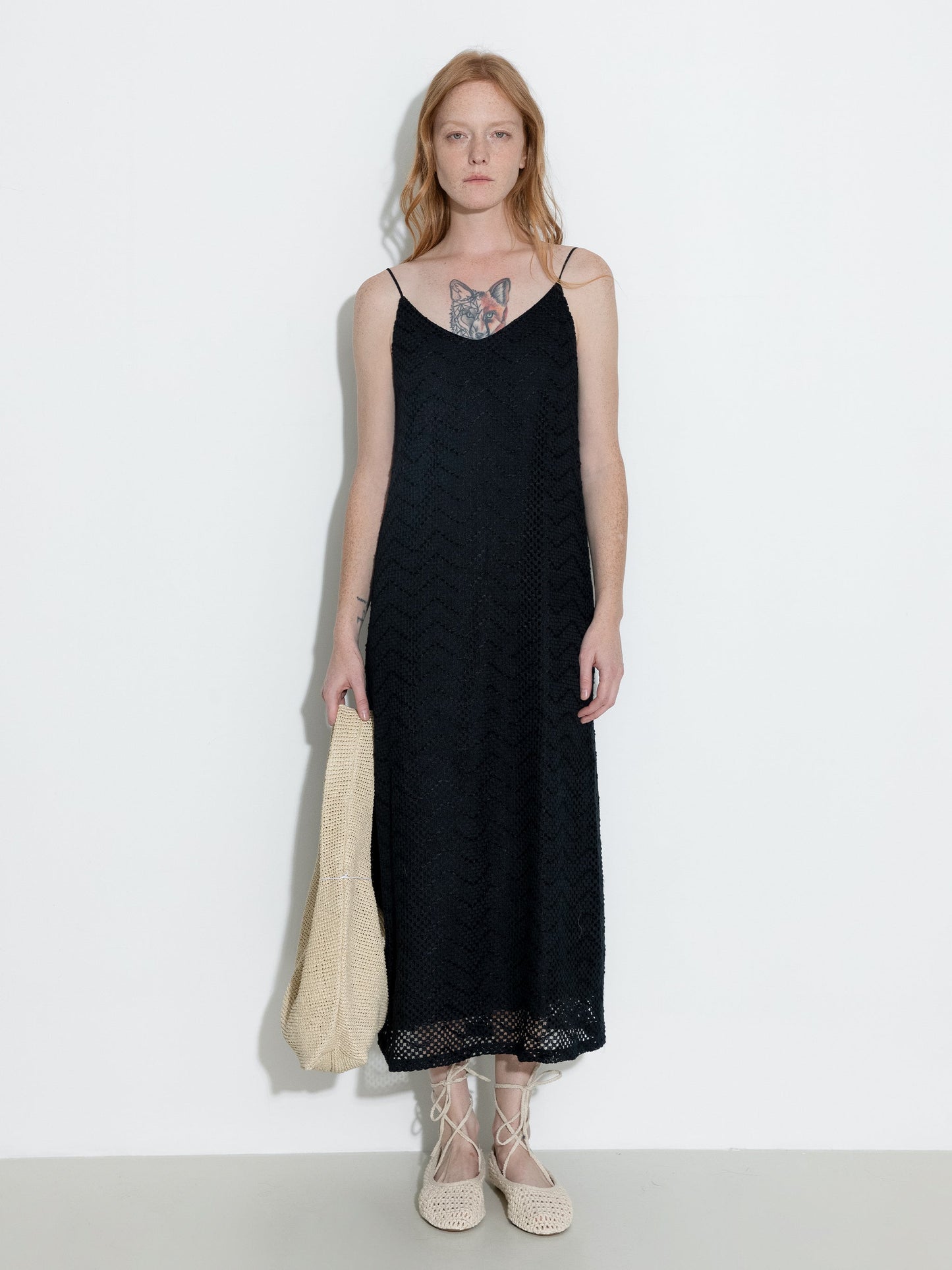 Lace Hollow Out A-Line Sling Dress