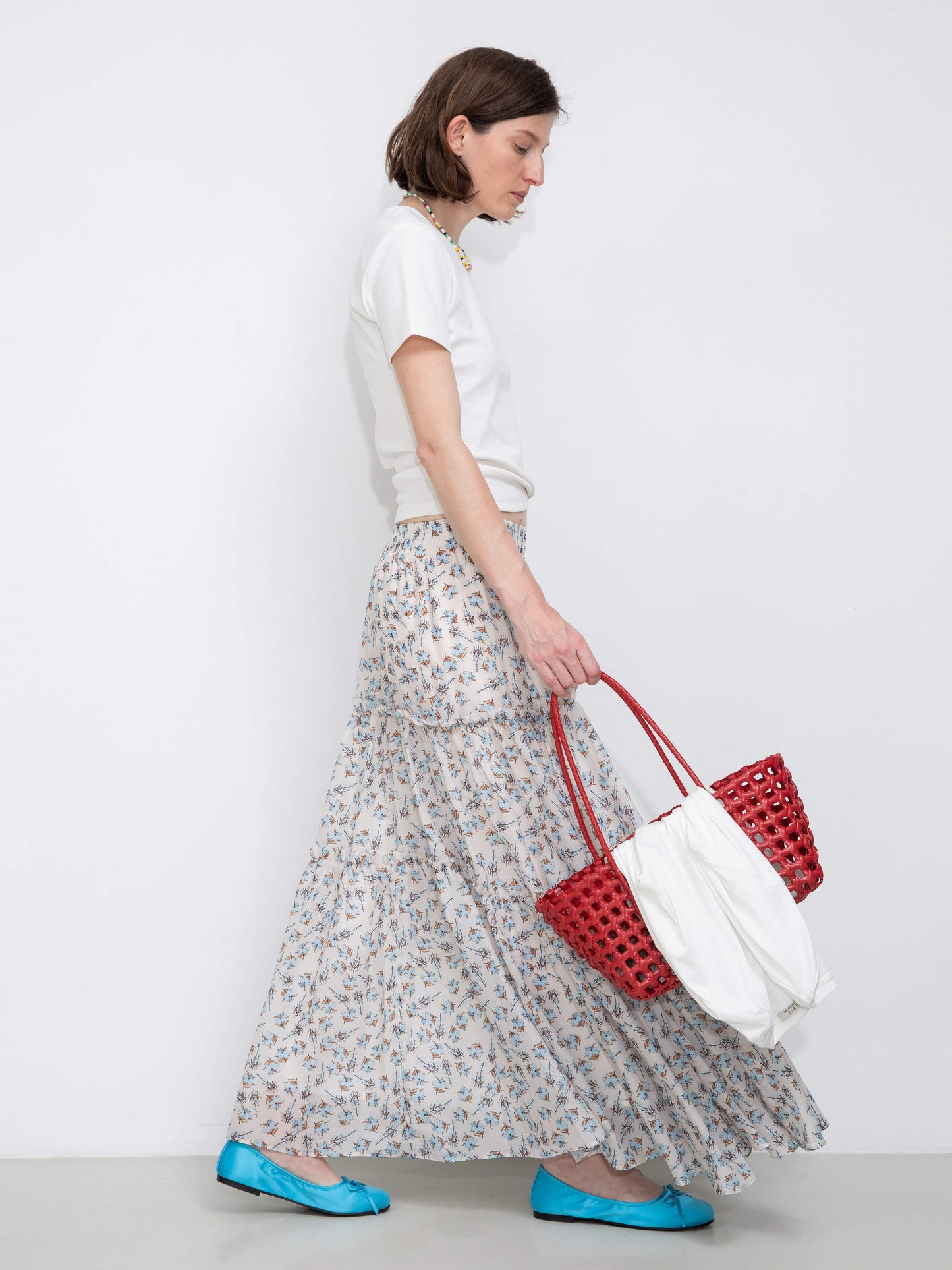Floral Print Maxi Skirt