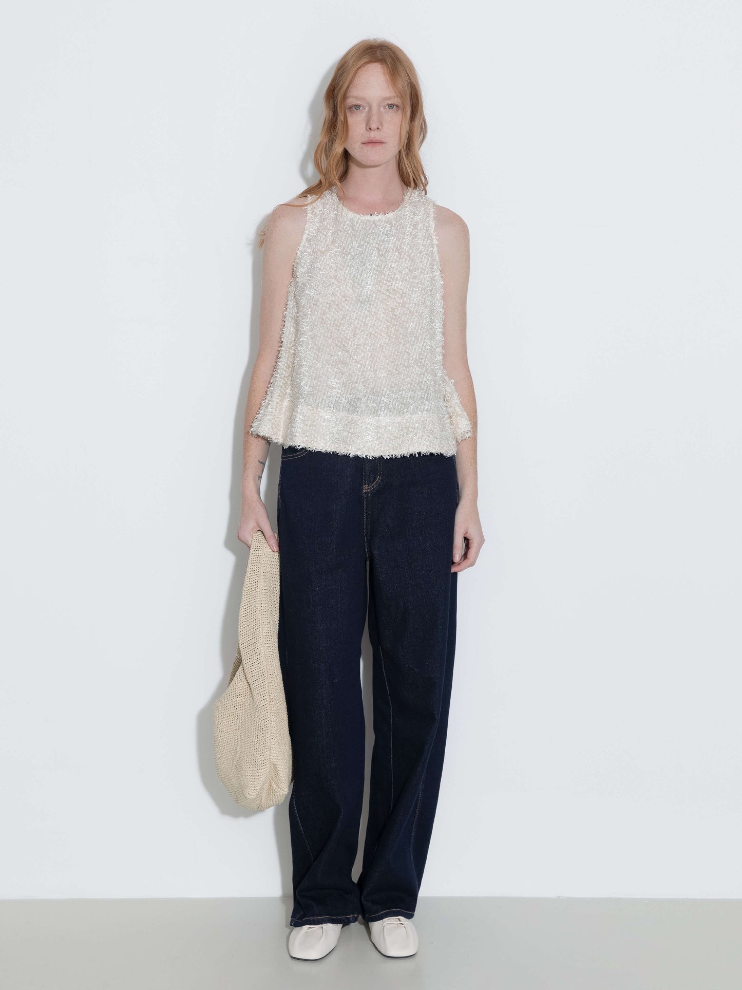 Fringe Feather Sleeveless Vest