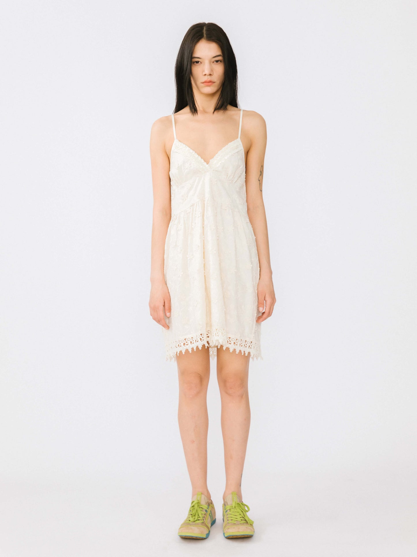 3D Embroidery Lace Sling Dress