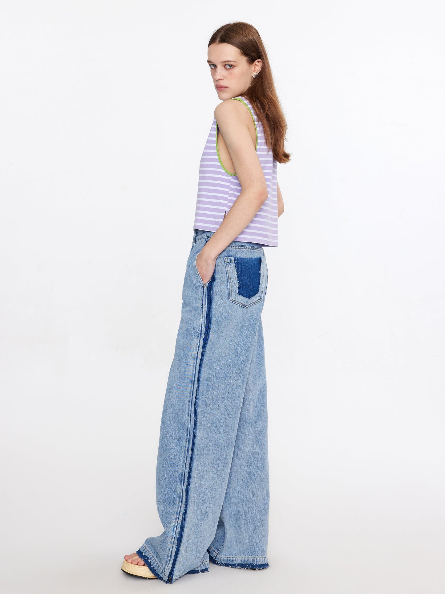 Striped Loose Fit Tank Top