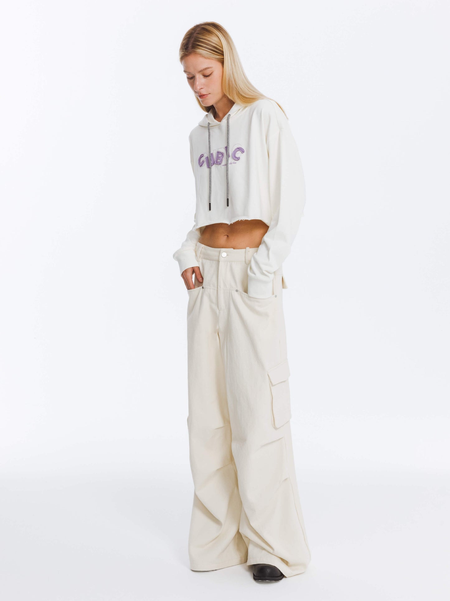 Pure Cotton Twill Cargo Trousers