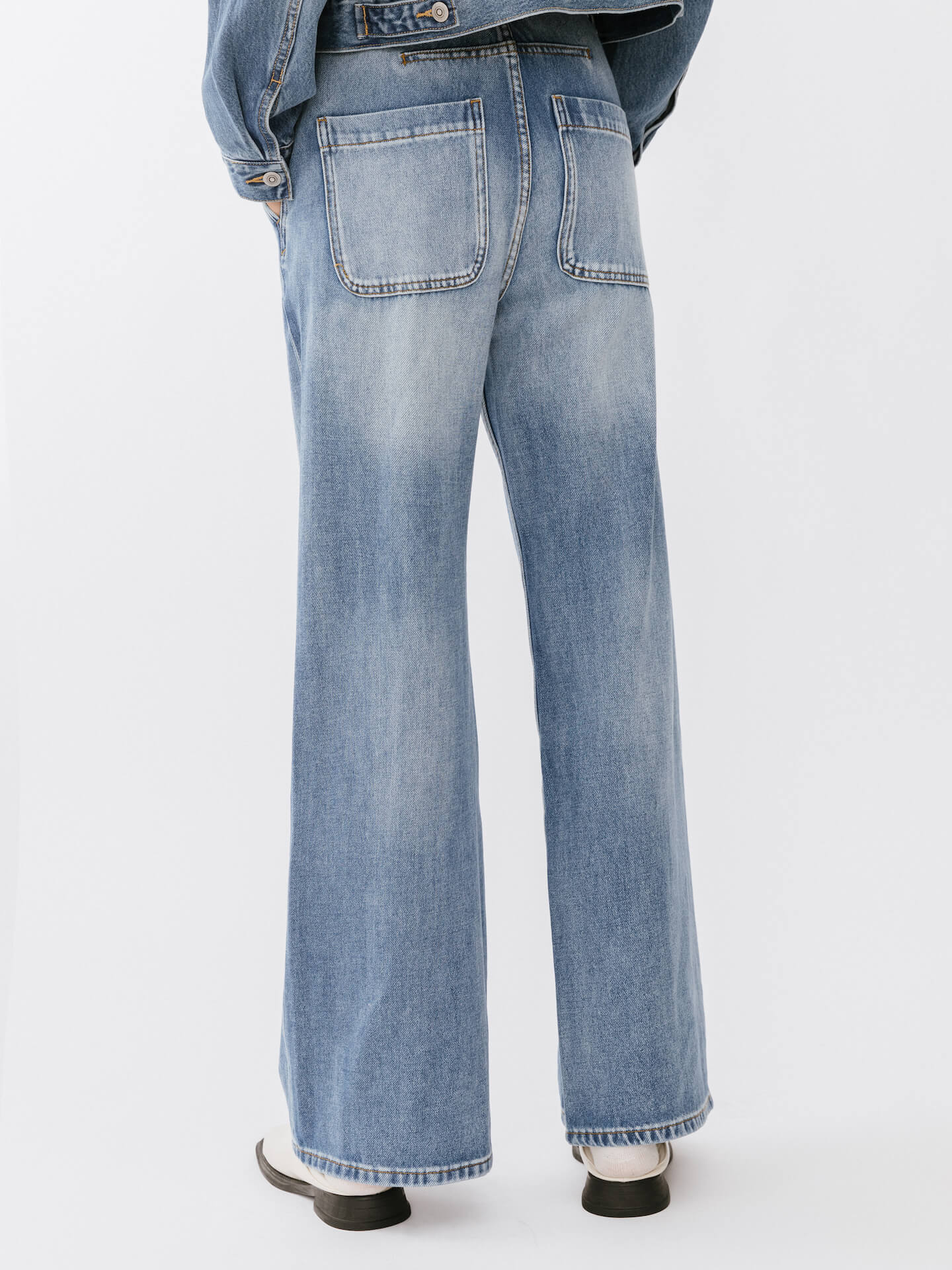High Waisted Washed Out Boyfriend Jeans