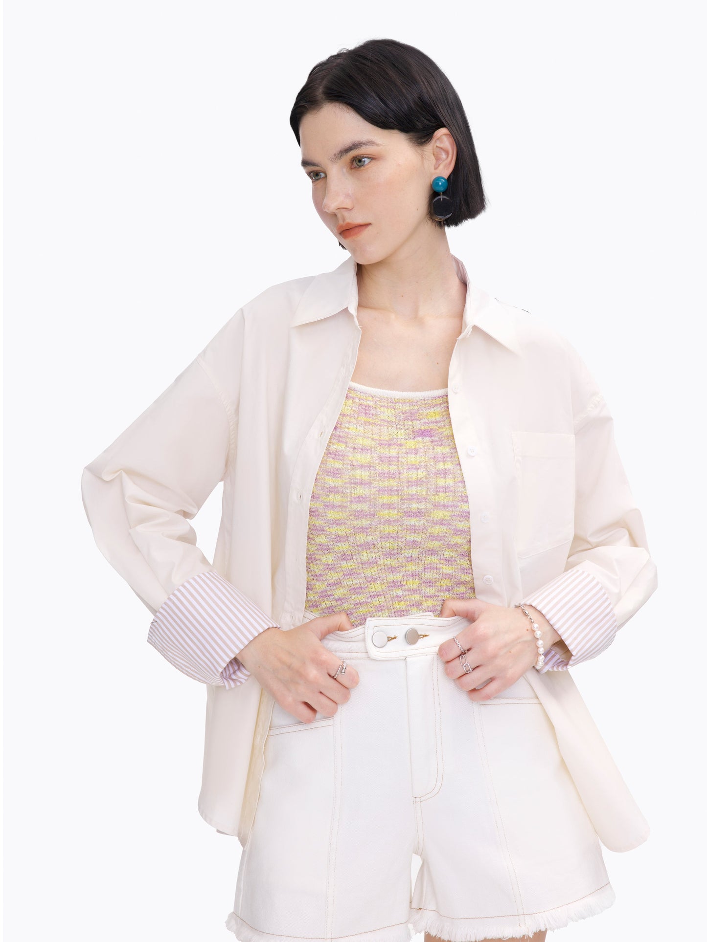 Classic Shirt with Turn-Up Cuffs