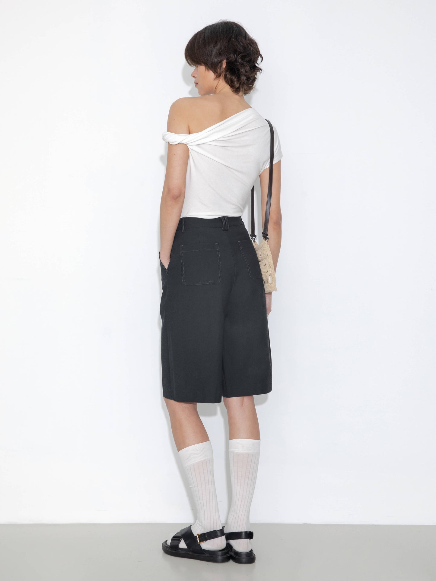 Slim-Fit One-Shoulder T-Shirt