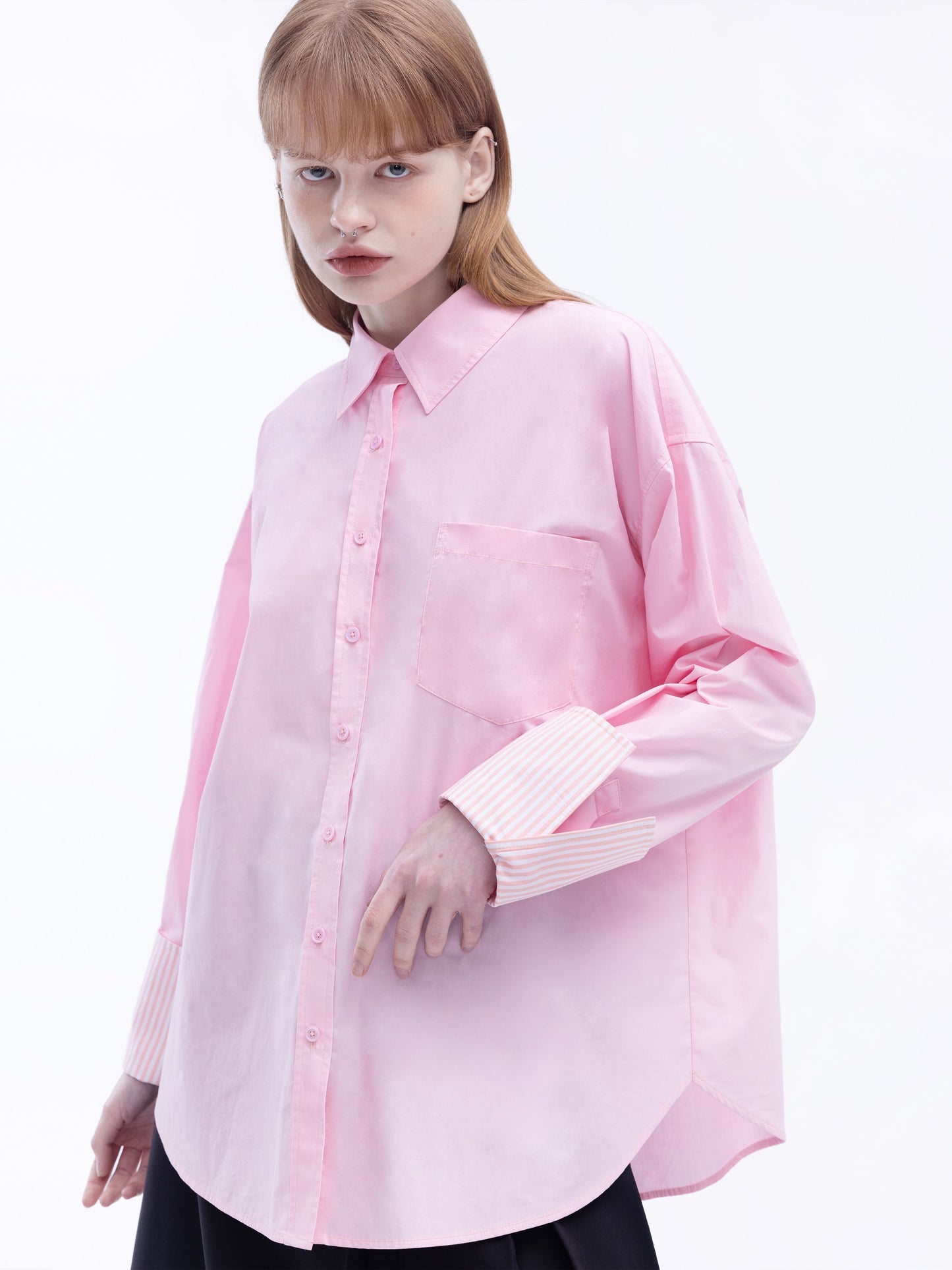 Classic Shirt with Turn-Up Cuffs