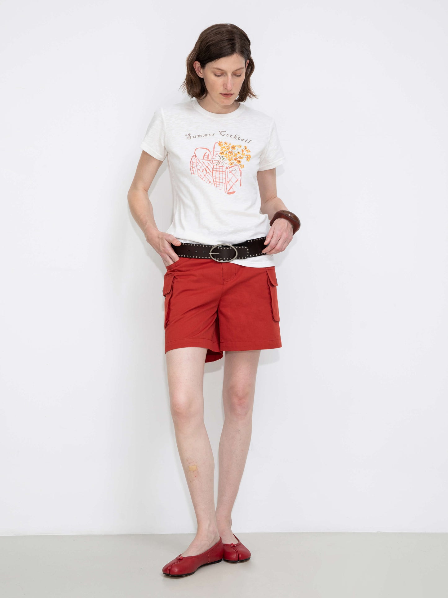 Printed Casual Short-Sleeve Top