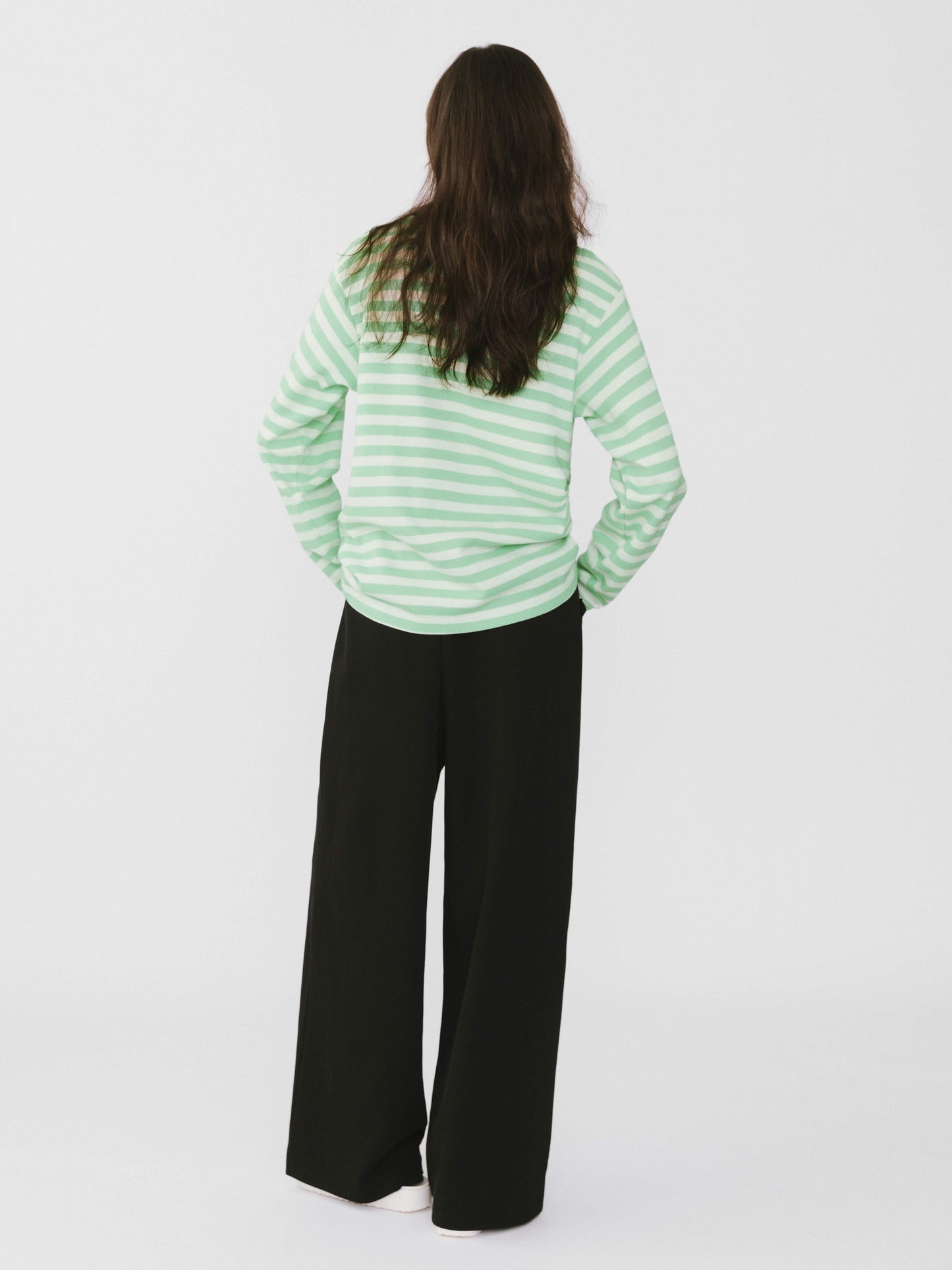 Oversized Striped Long Sleeve Top