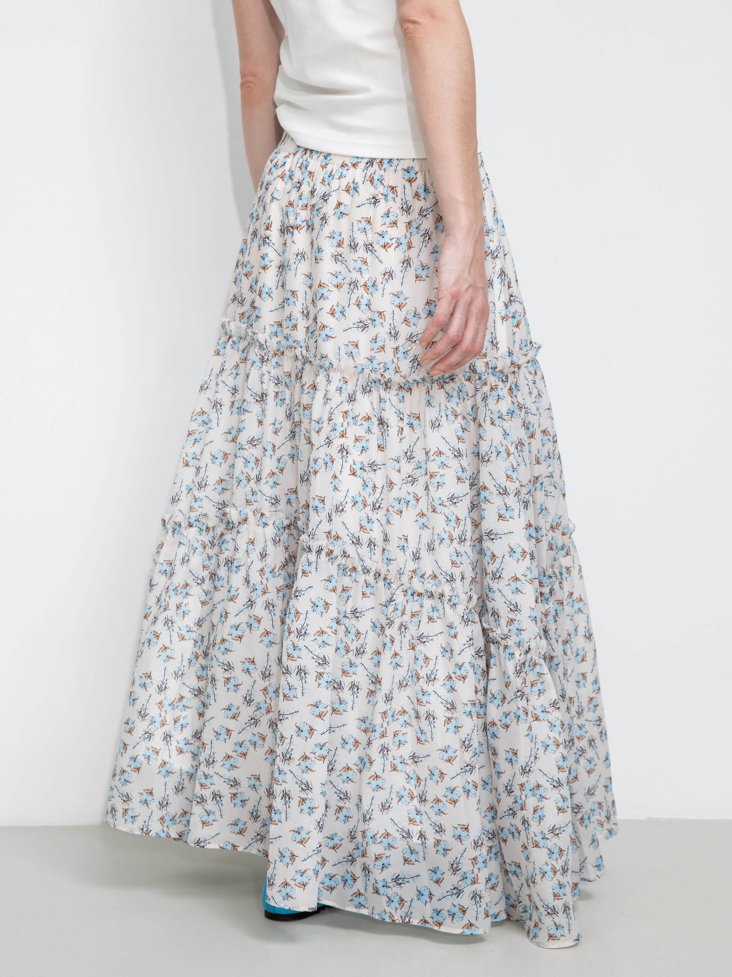 Floral Print Maxi Skirt