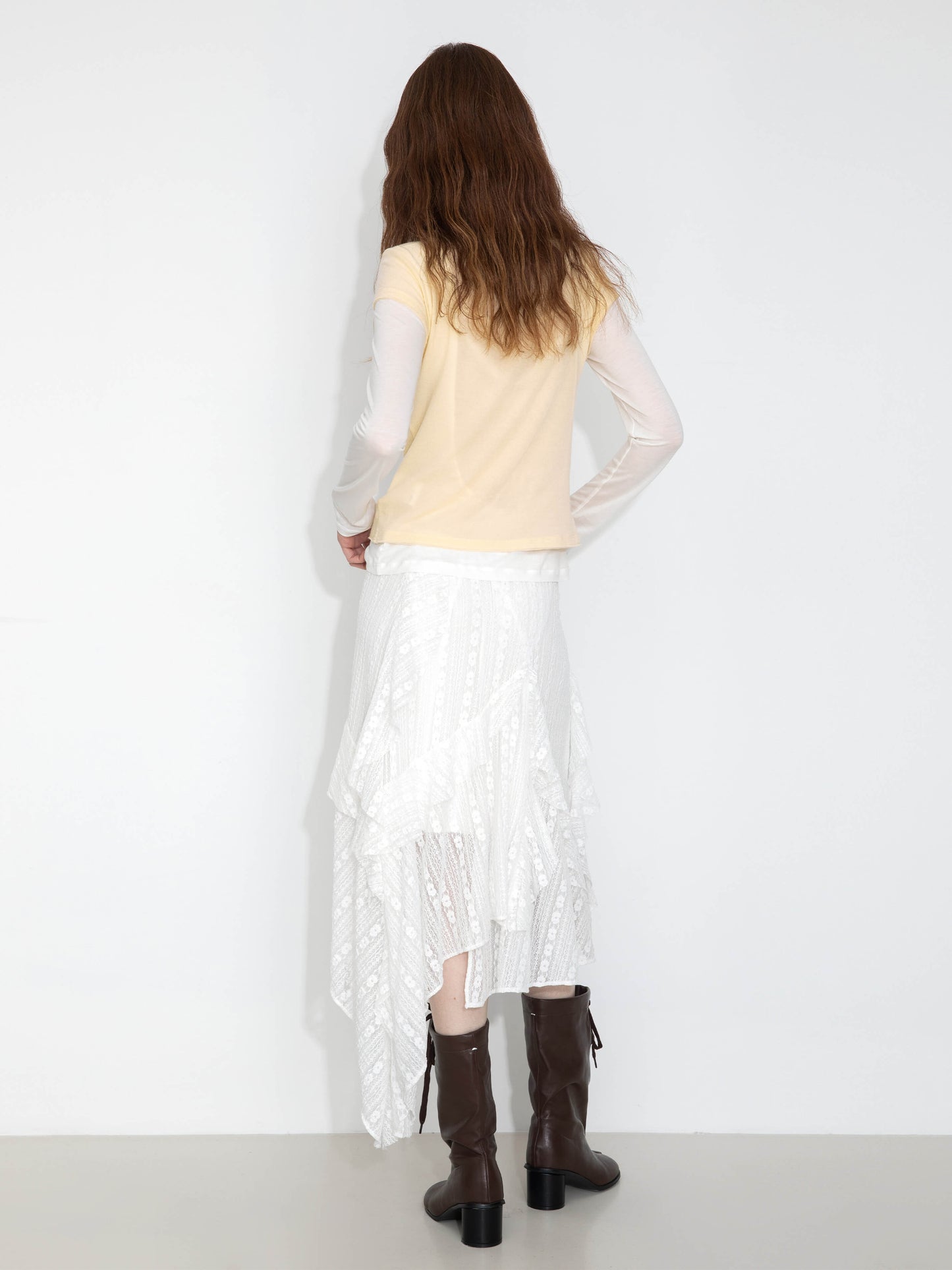 High Neck Stretch Slim-Fit Short-Sleeve T-Shirt