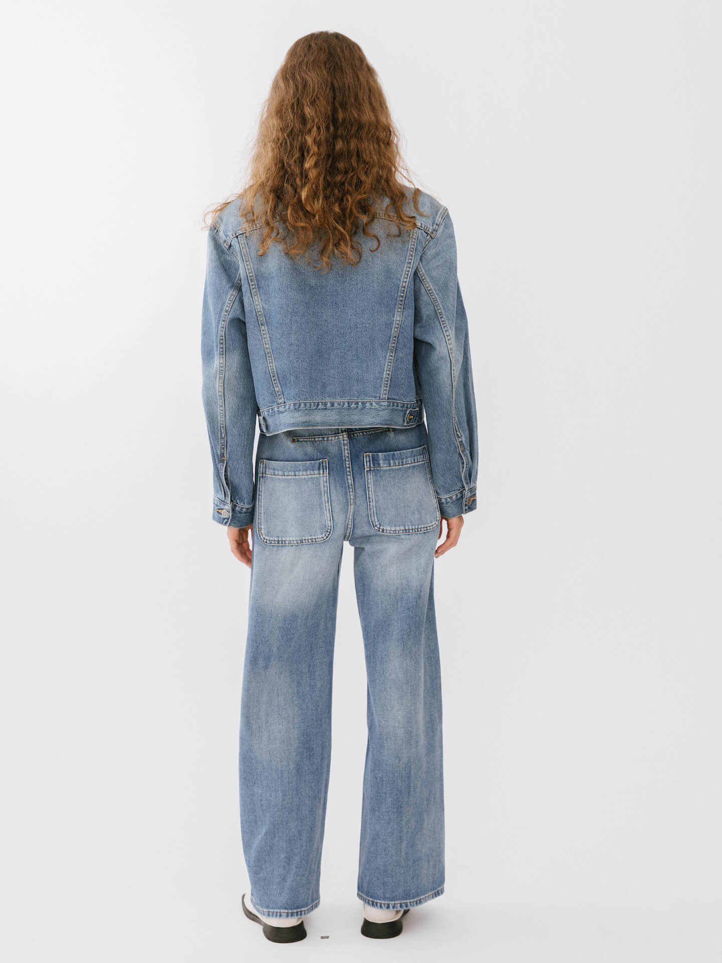 Light Blue Short Denim Jacket