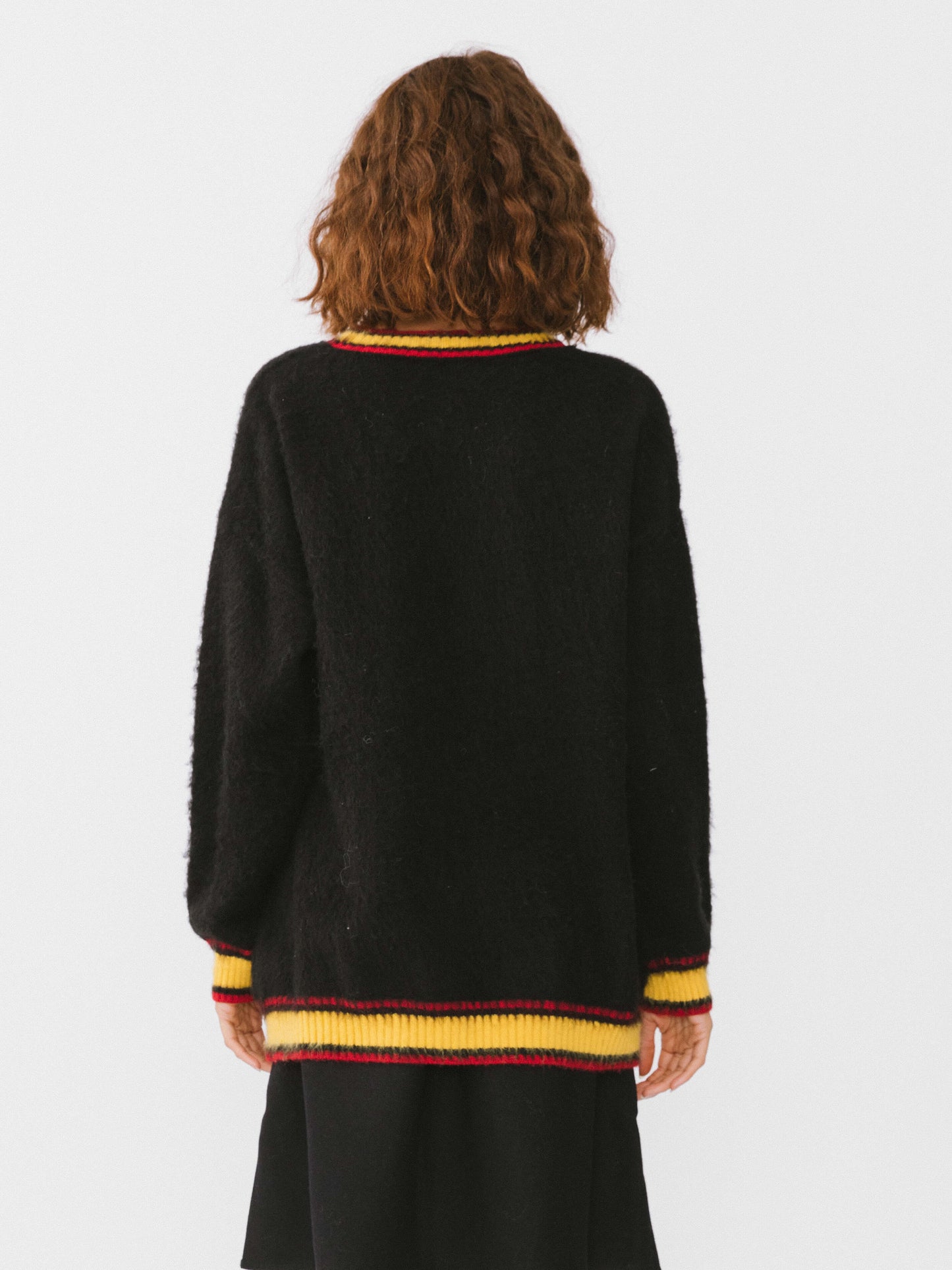 Knitted V-Neck Pullover